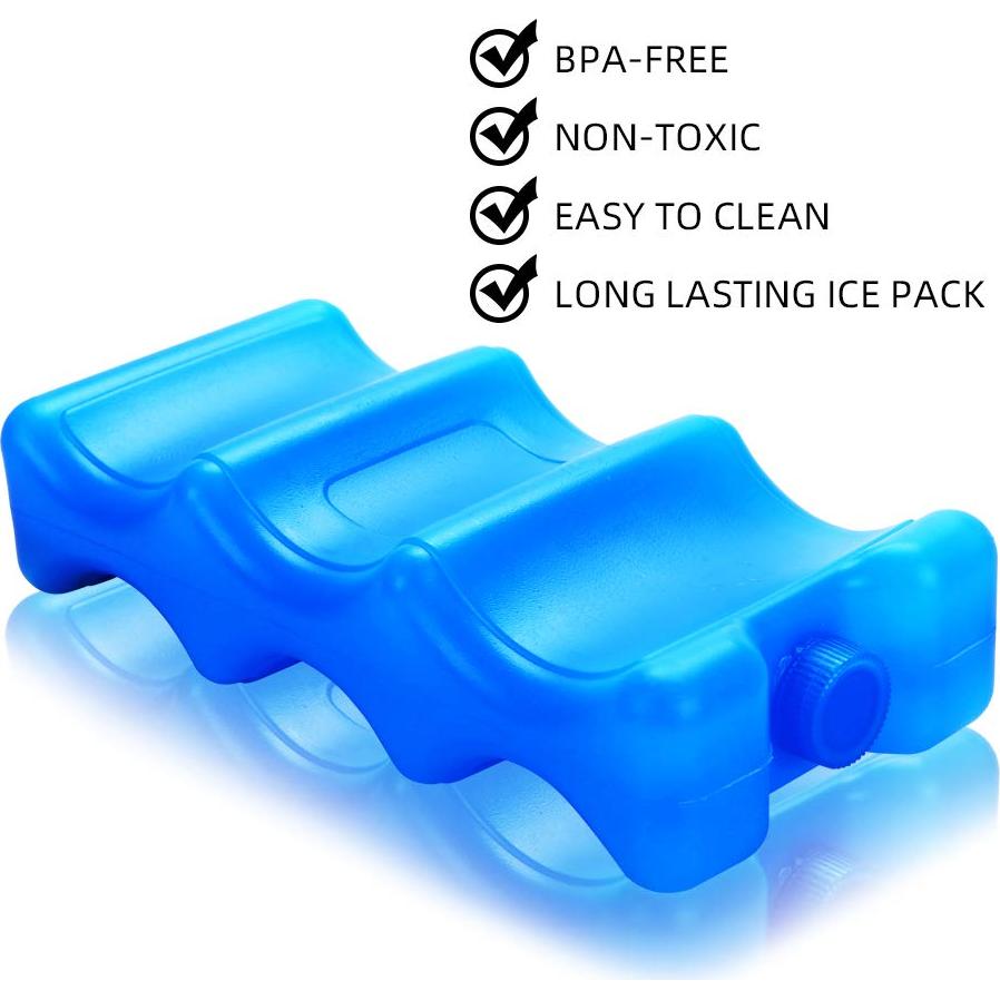 Paquete de Hielo Reutilizable para Leche Materna - Azul