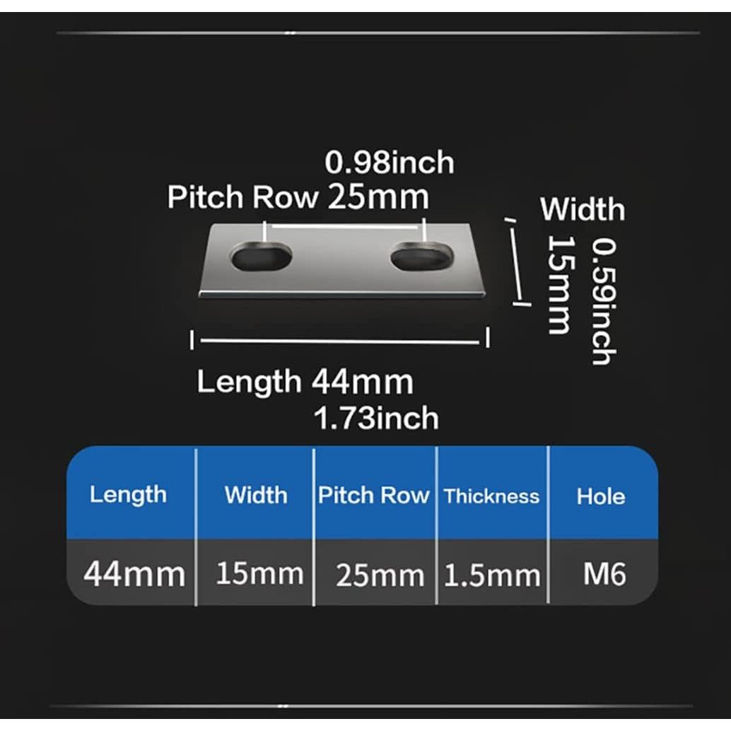 Conector de barras de bus VNSZNR 4PCS 25mm para baterías Lifepo4