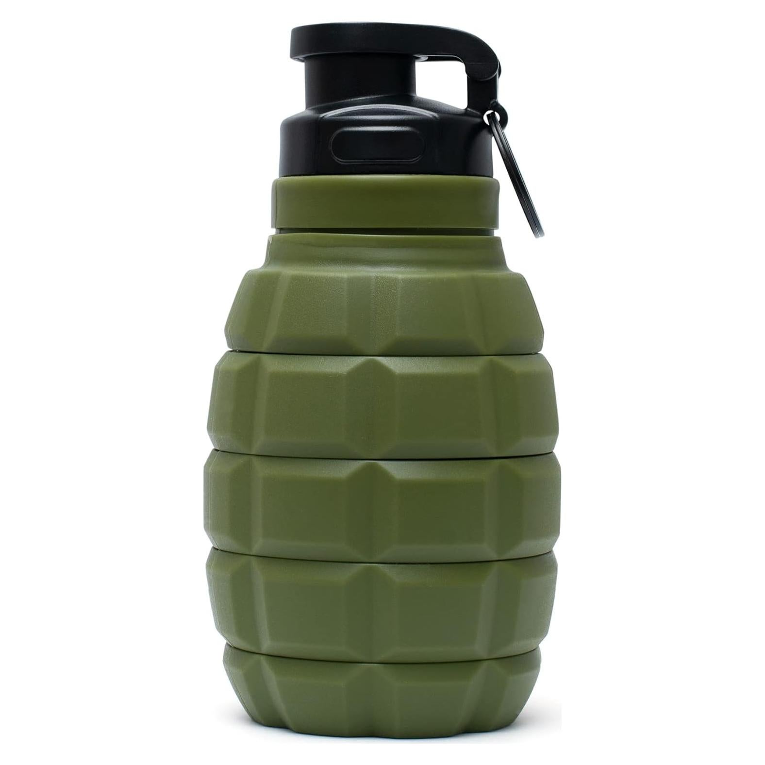 Taza Escupidera TUFCUP Verde Militar Plegable a Prueba de Fugas