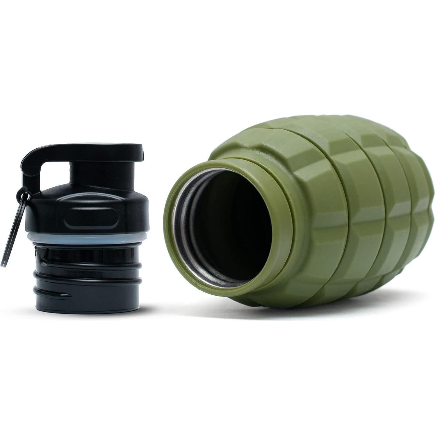 Taza Escupidera TUFCUP Verde Militar Plegable a Prueba de Fugas