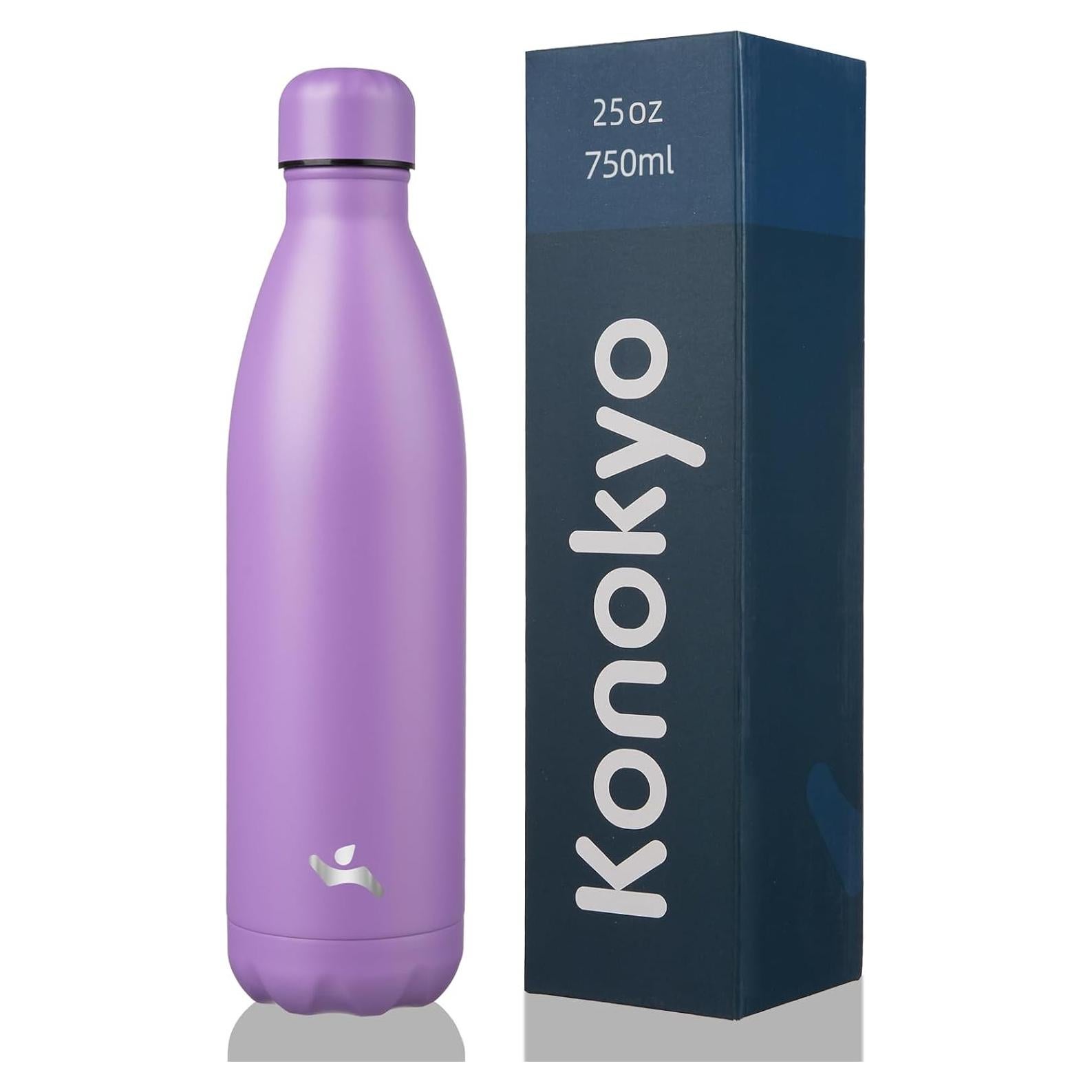 Botella de Agua Aislada Konokyo 739 ml Doble Pared Lavanda