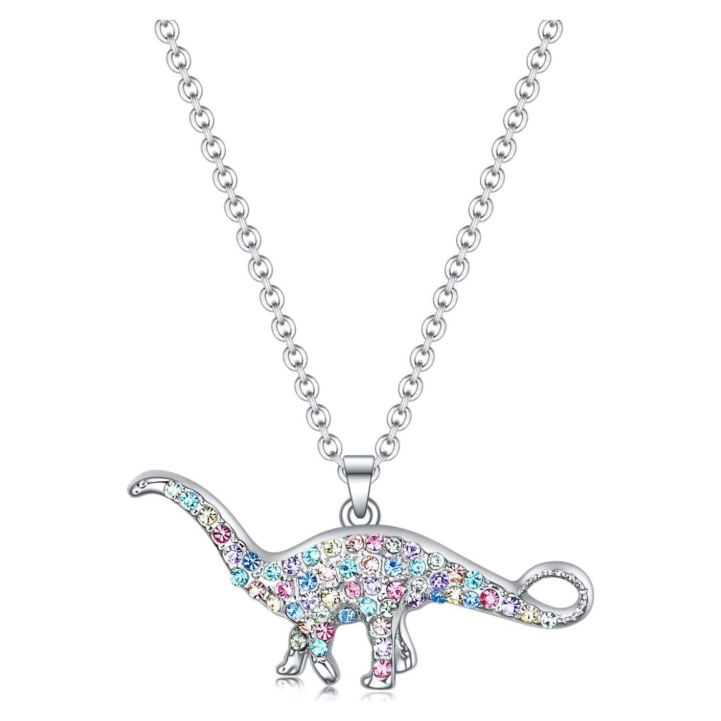 Collar de Dinosaurio T-Rex Luomart para Niñas 41.1 cm