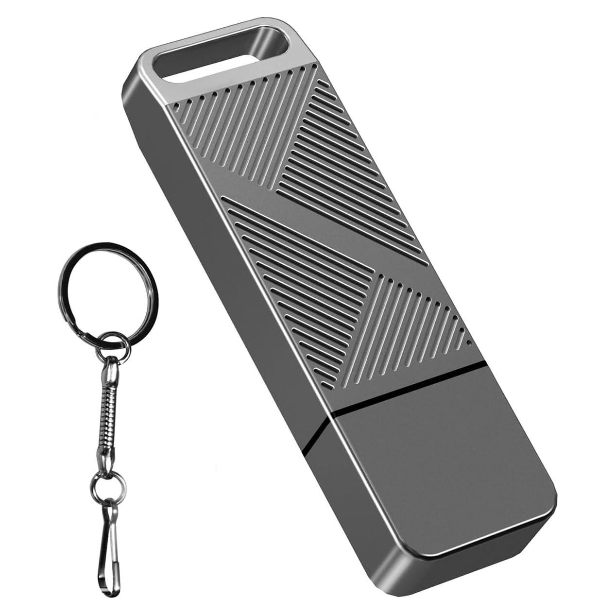 Unidad Flash USB 2.0 EASTBULL 16GB Metal Gris con Llavero