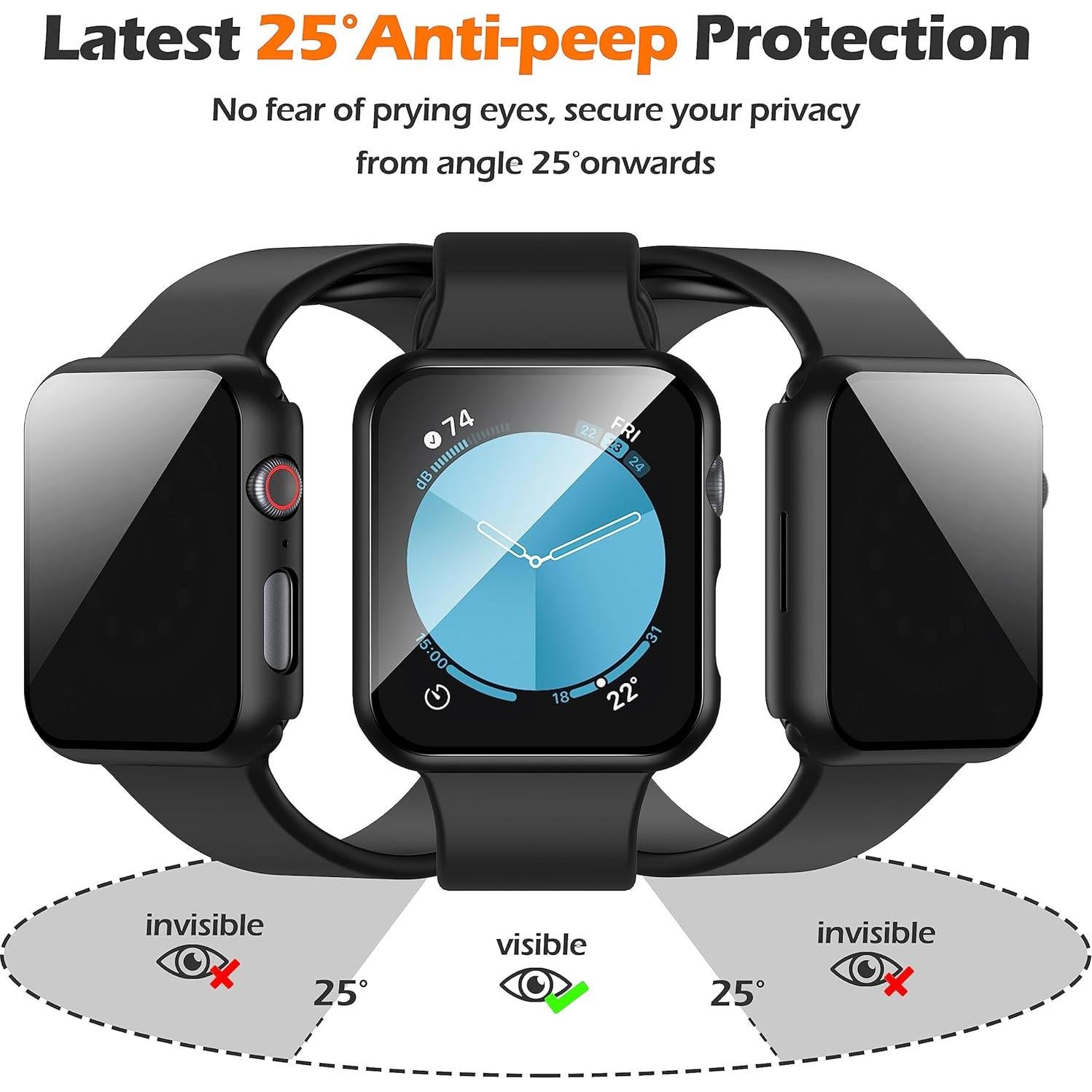 Funda Protectora Misxi para Apple Watch 40mm - 2 Pack Privacidad