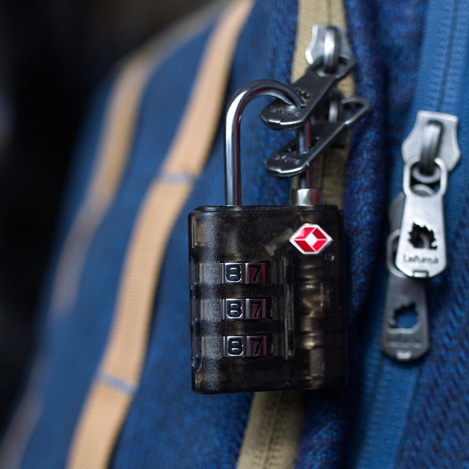 Candado TSA de Combinación UP Security 3 Dígitos Negro