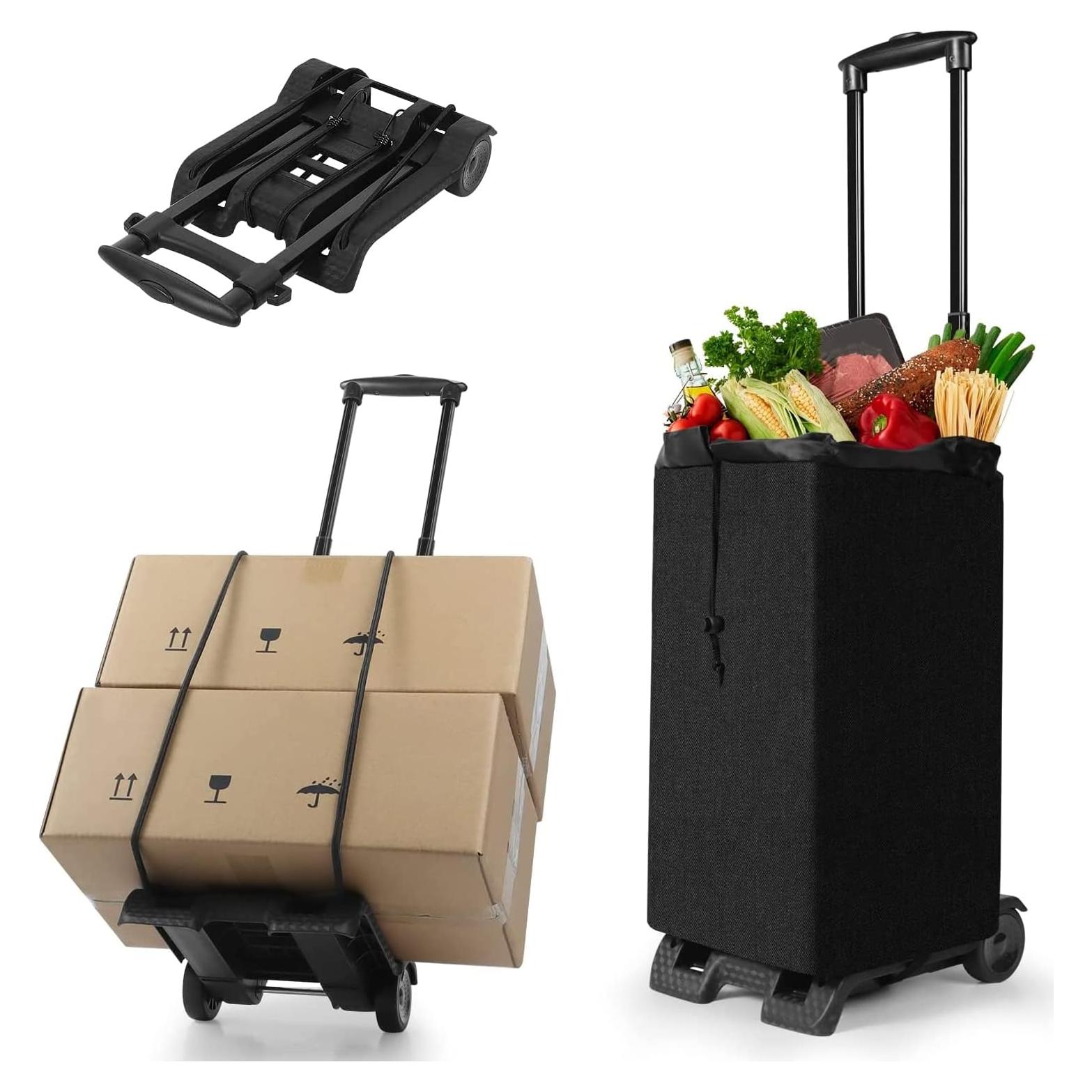 Carrito de Compras Plegable FELICON con Bolsa Impermeable 50kg