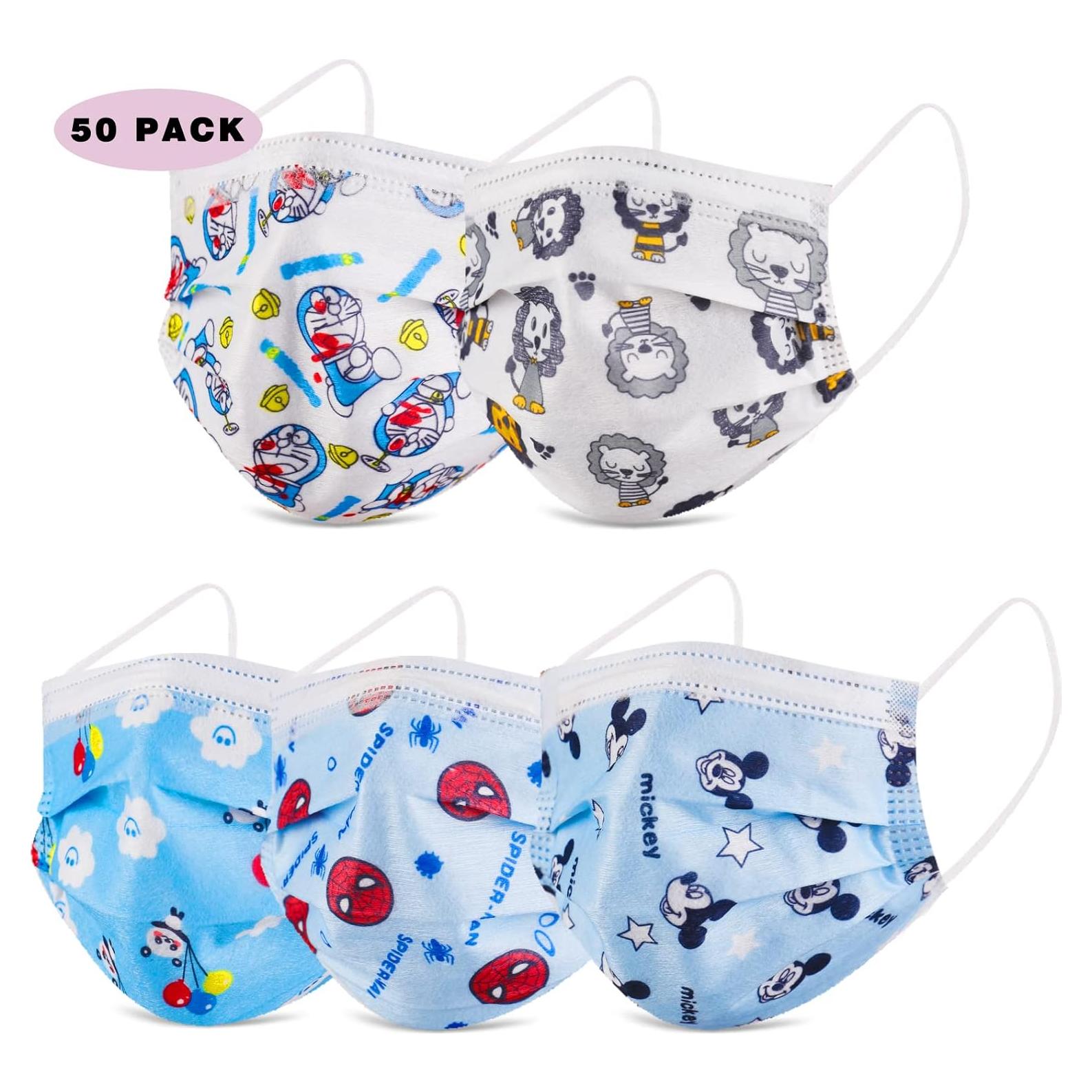 Mascarilla Facial Infantil 3 Capas IGINOA - Paquete de 50