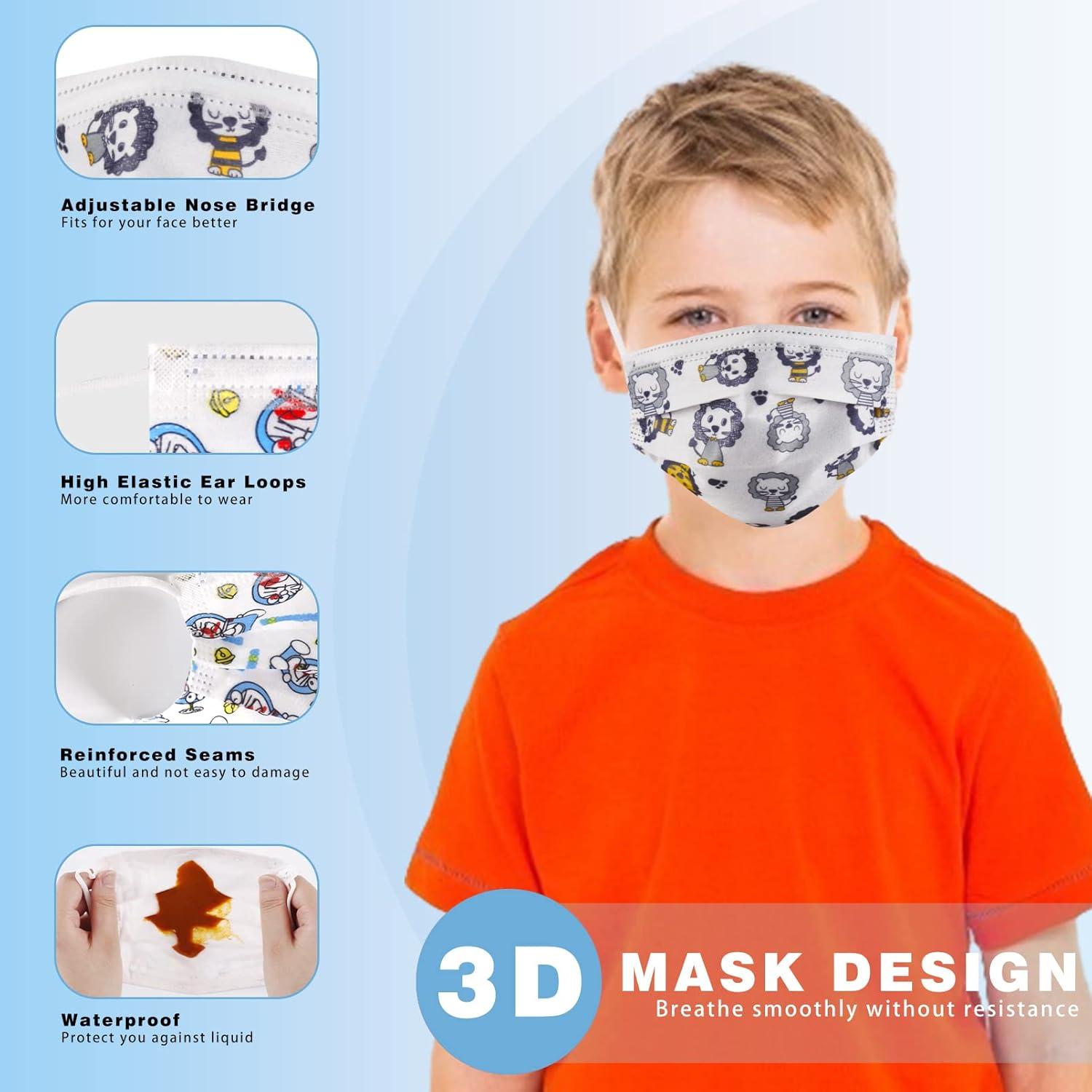 Mascarilla Facial Infantil 3 Capas IGINOA - Paquete de 50