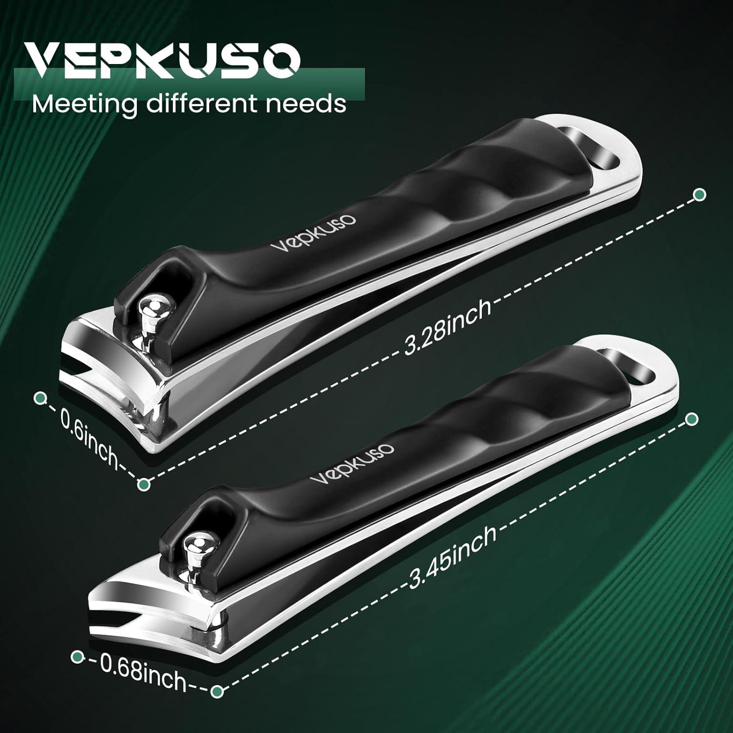 Juego de Cortauñas Profesional Vepkuso - Acero Inoxidable, 9.14cm