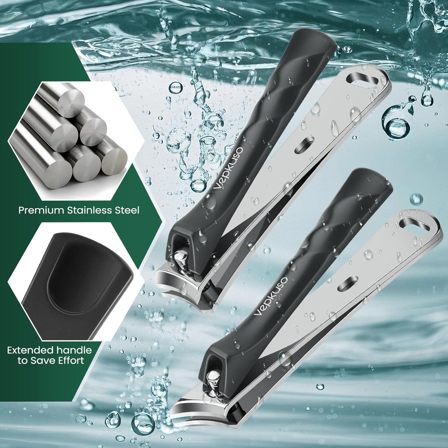 Juego de Cortauñas Profesional Vepkuso - Acero Inoxidable, 9.14cm