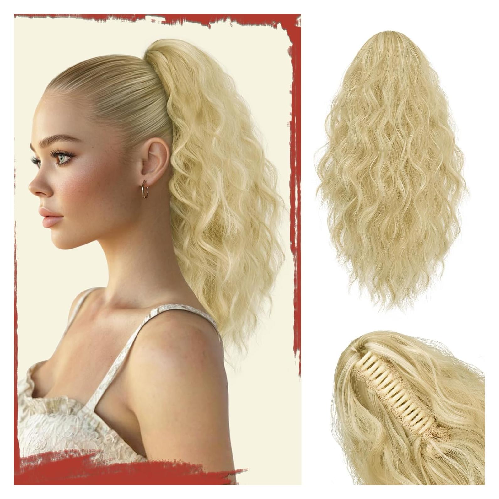 Extensión de Cola de Caballo Sofeiyan 40.64 cm Rizada Sintética