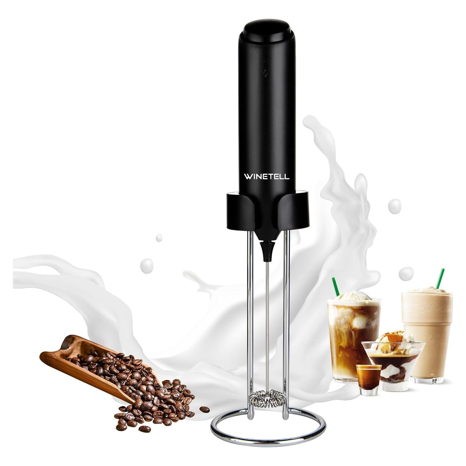 Espumador de Leche Eléctrico WINETELL-003 Recargable USB-C 300ml