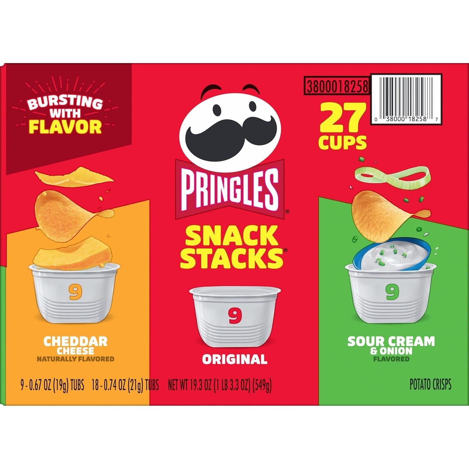Pringles Snacks Crujientes Variados 19.3oz - 3 Sabores