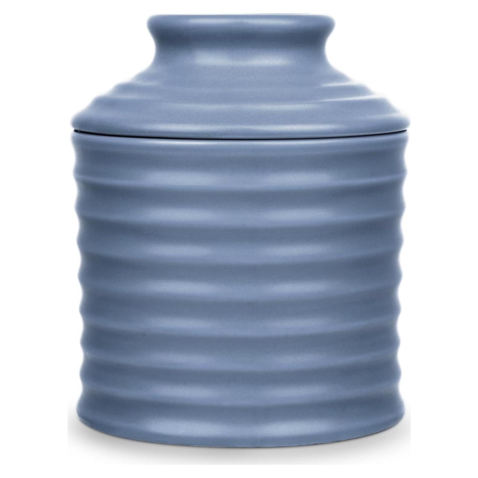 Crock de Mantequilla Cerámica Jersinwei Azul Bebé 184g