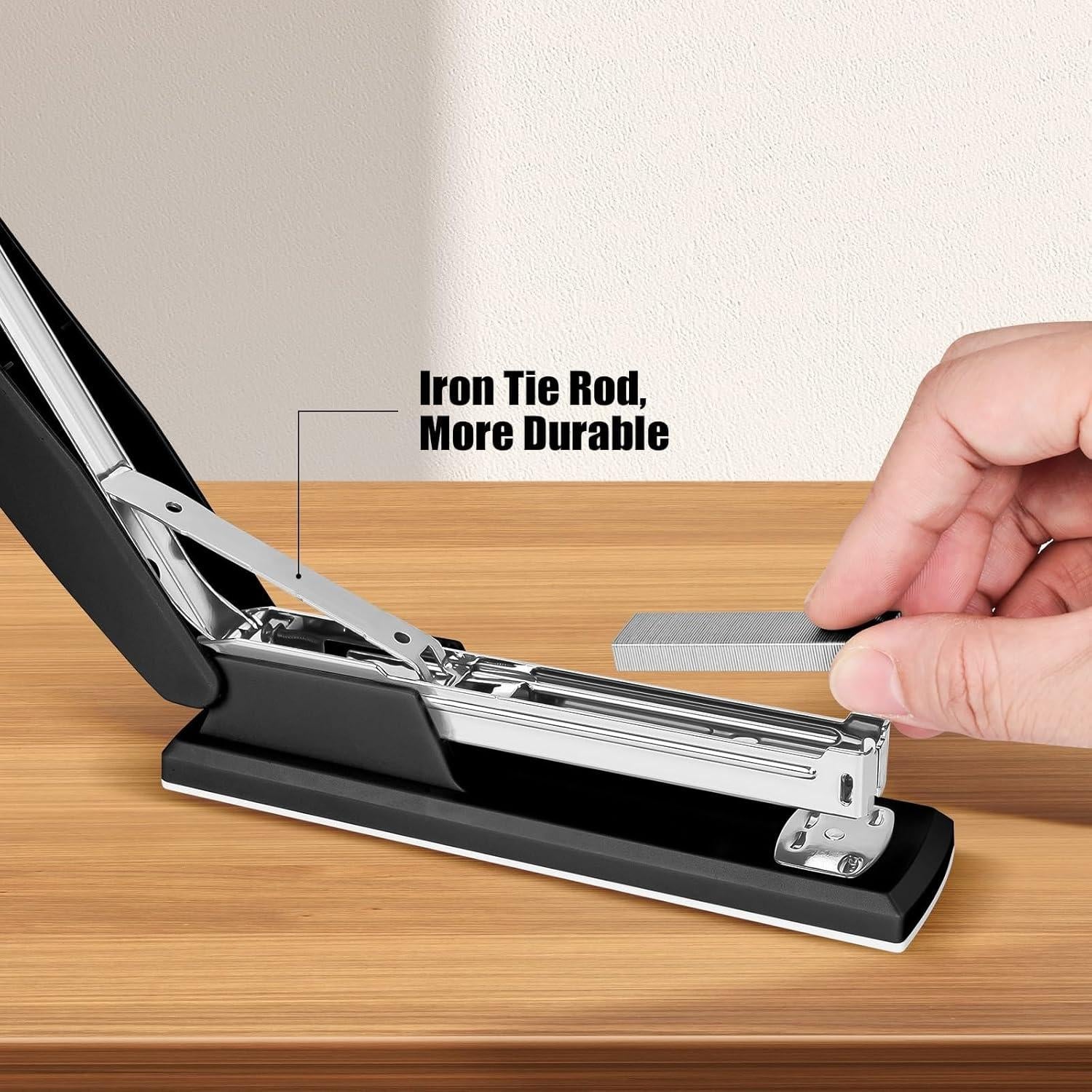 Engrapadora Muxdilu Negra 25 Hojas con 1000 Grapas y Quitagrapas