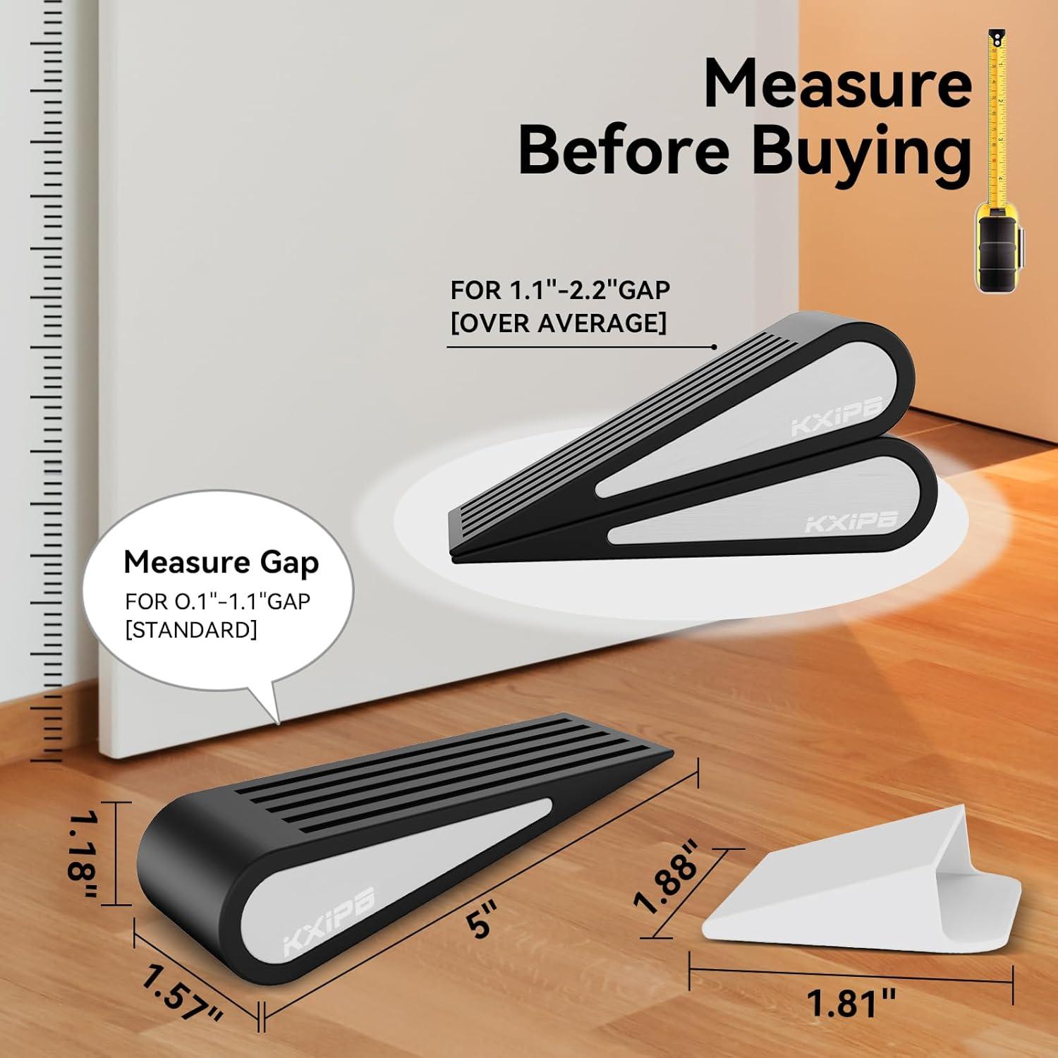 Cuña de Goma Antideslizante KXIPB - Negro - 12.7x4x3 cm