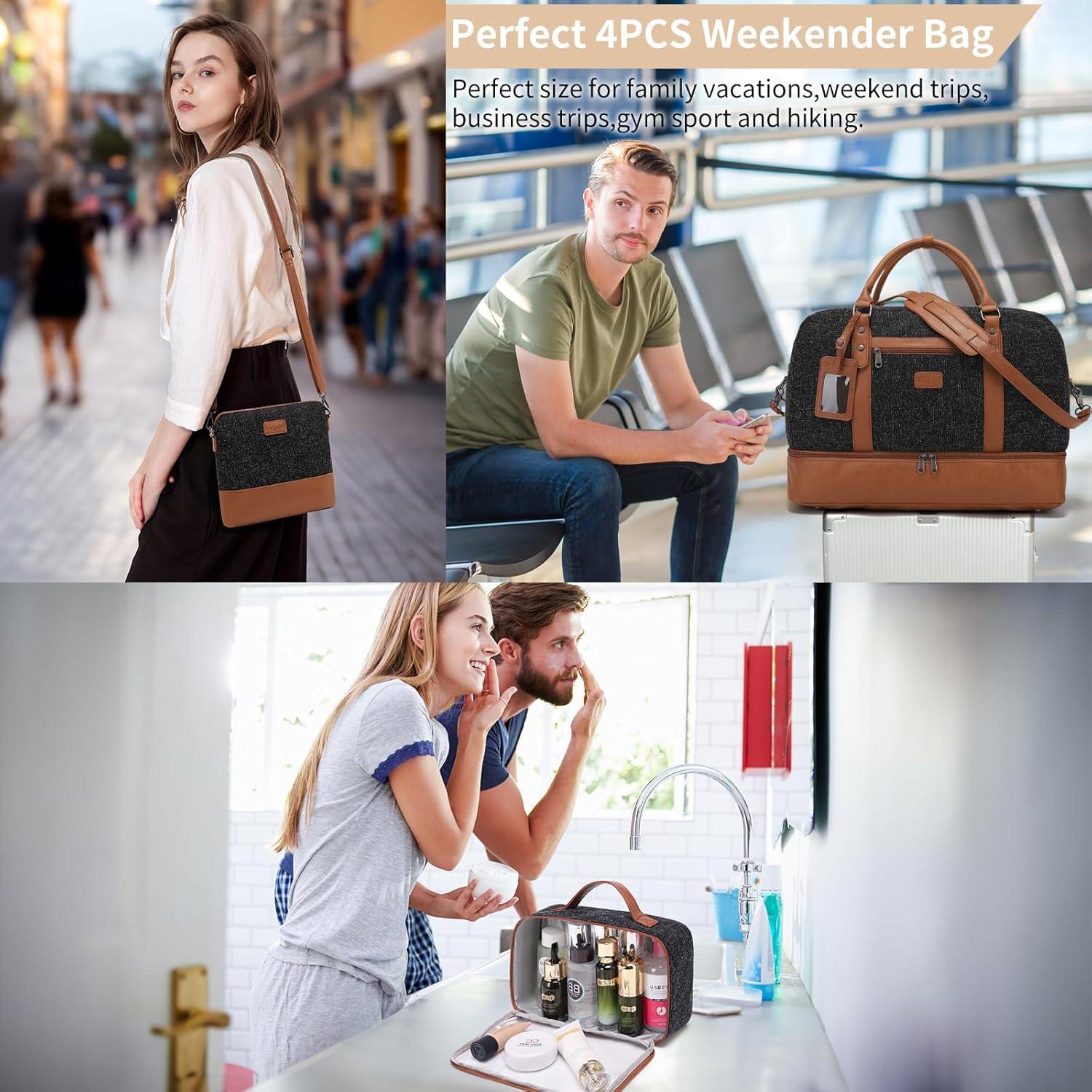 Bolsa de Viaje Wogarl Grande para Mujeres y Hombres 28x10x29cm