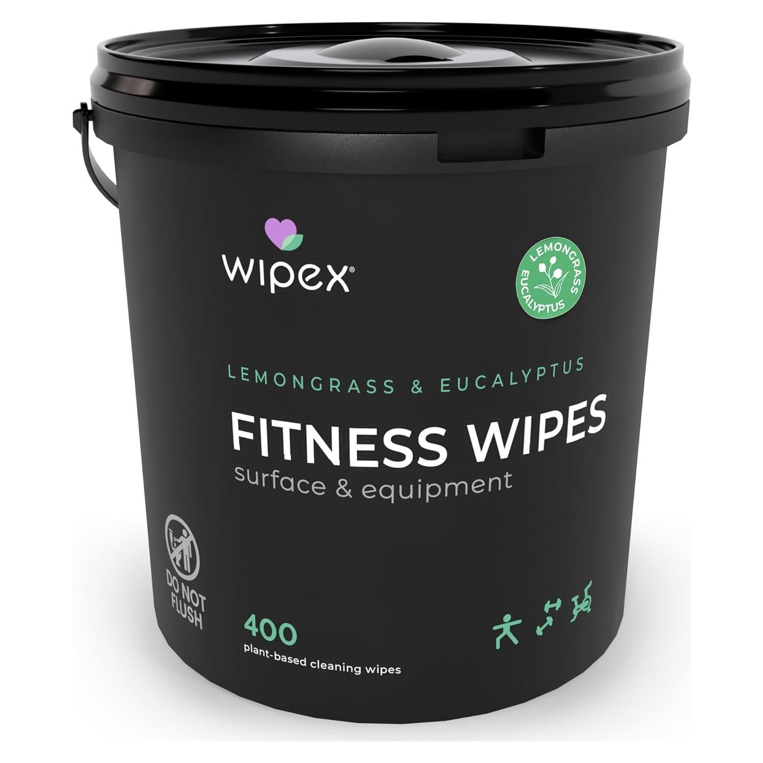 Toallitas Naturales Wipex para Equipos de Fitness - 400 Unidades