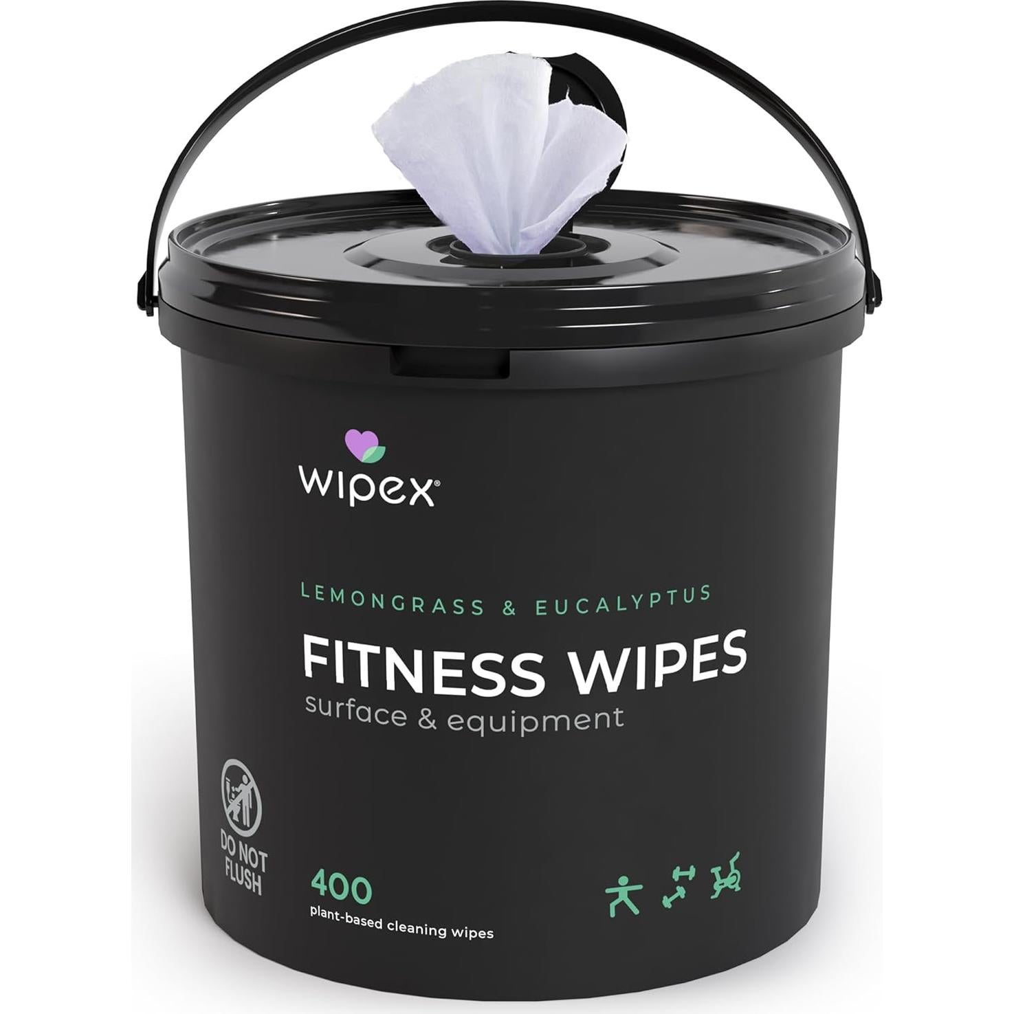 Toallitas Naturales Wipex para Equipos de Fitness - 400 Unidades