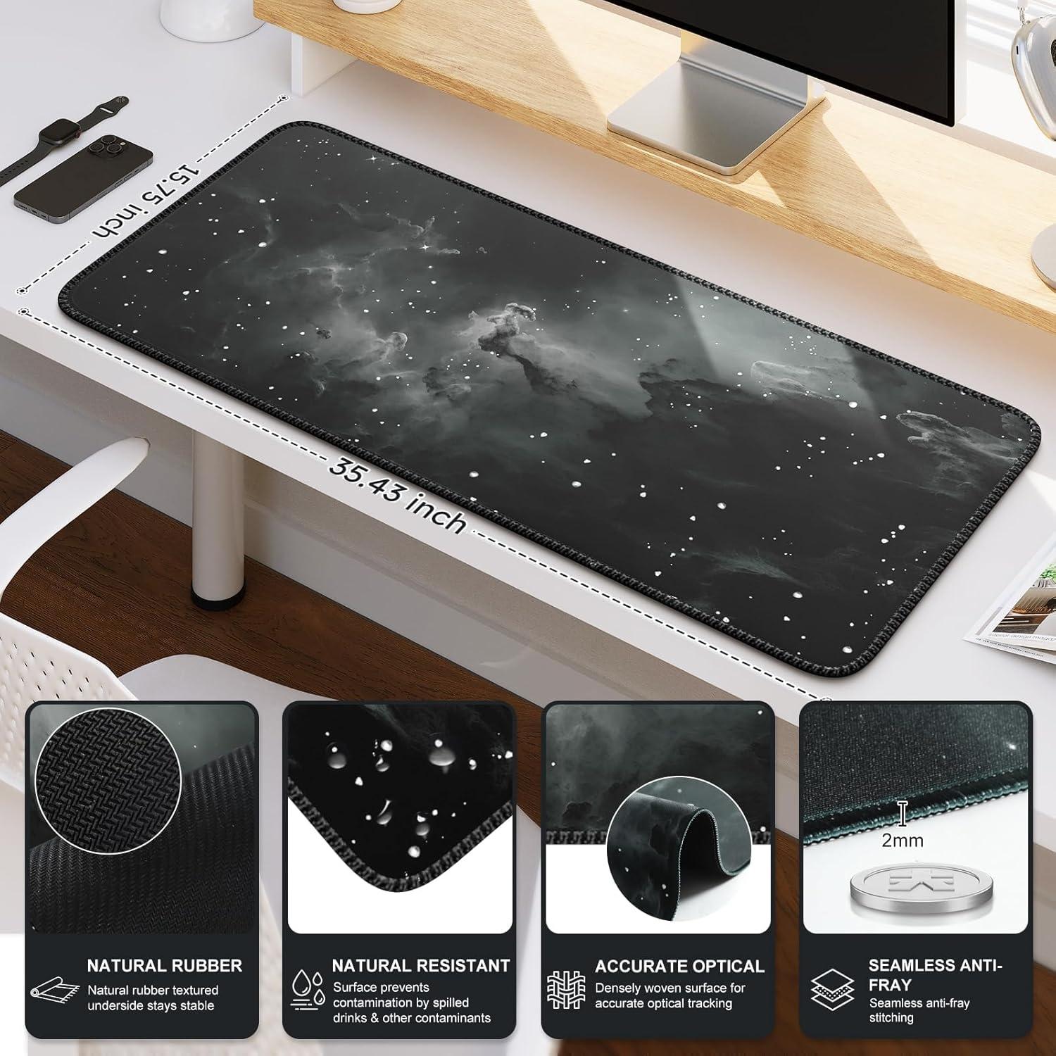 Alfombrilla de Ratón Gaming iCasso XXL Roca Estelar 90x40cm