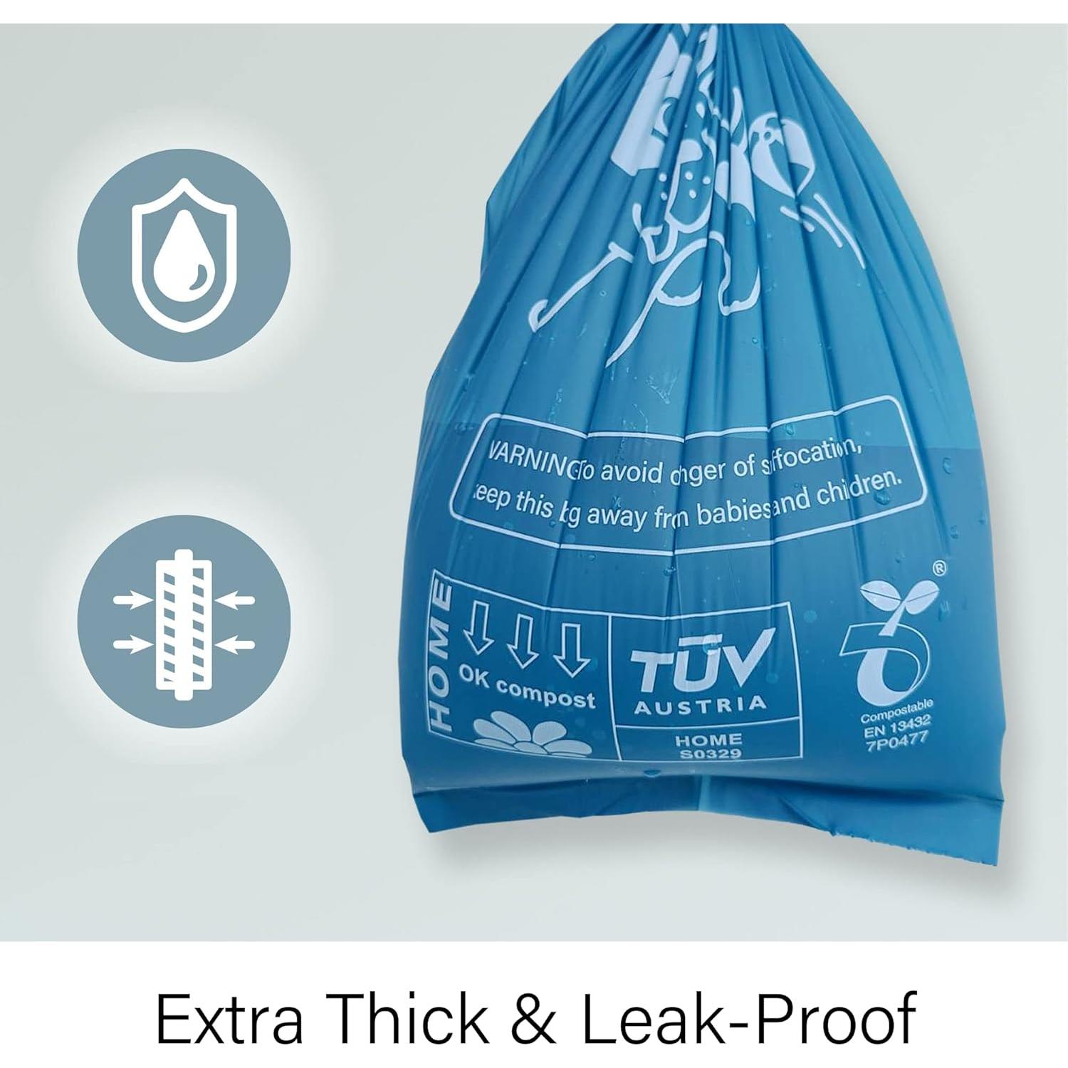 Bolsas de Excremento de Perro Corazón de Tafiti 252 Unidades Compostables