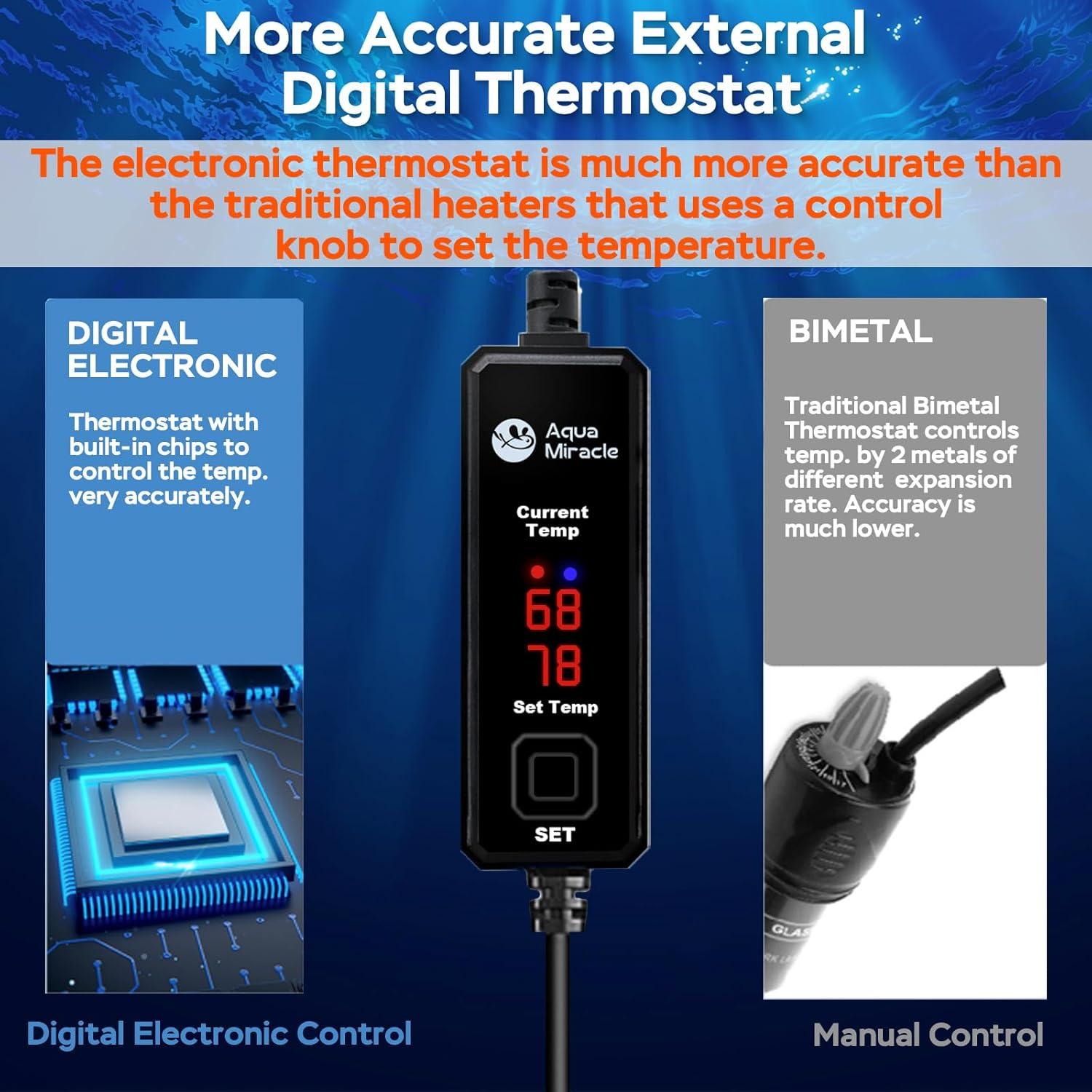 Calentador de Acuario AquaMiracle 15W Mini para 3-11L