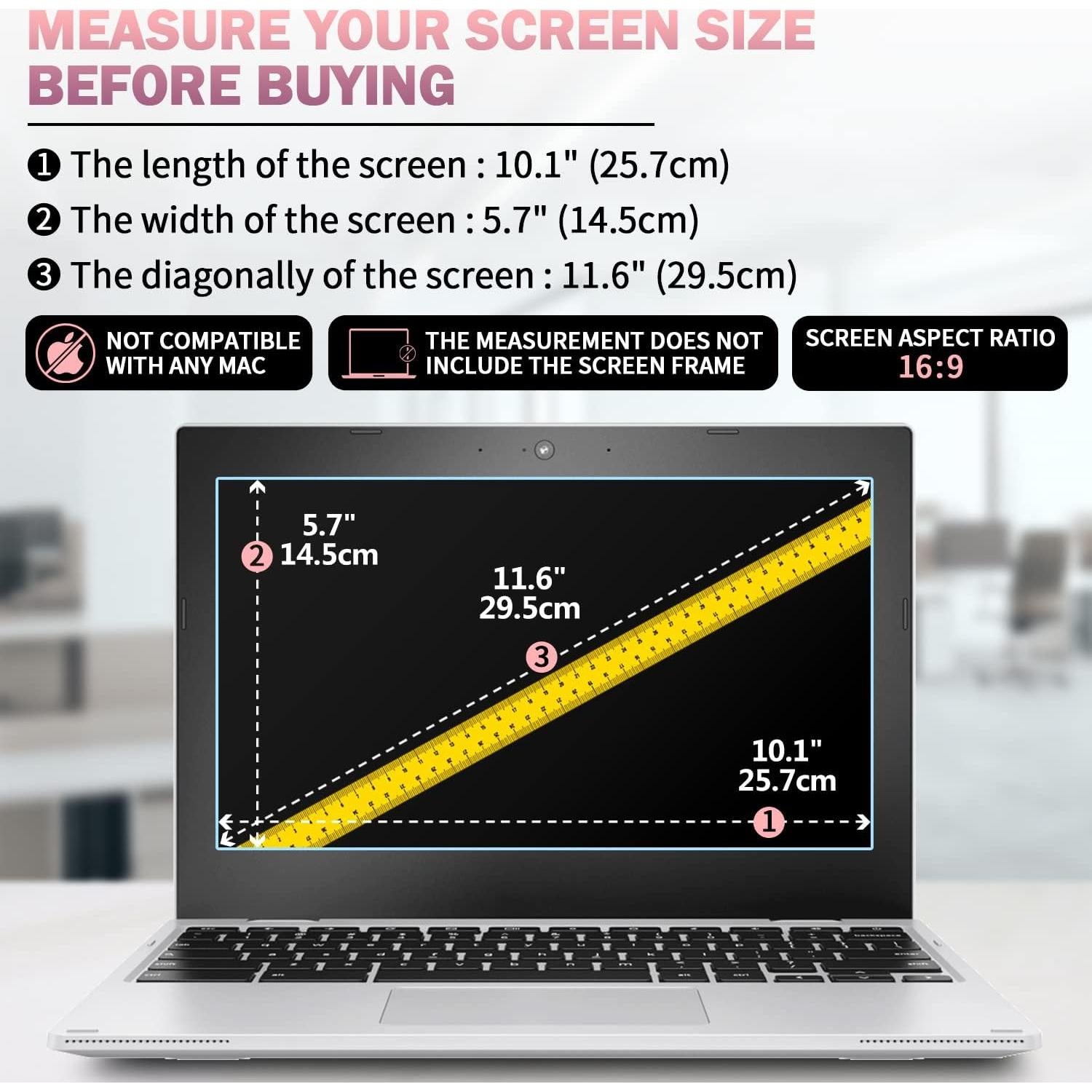 Protector de Pantalla F FORITO 11.6" Anti Luz Azul