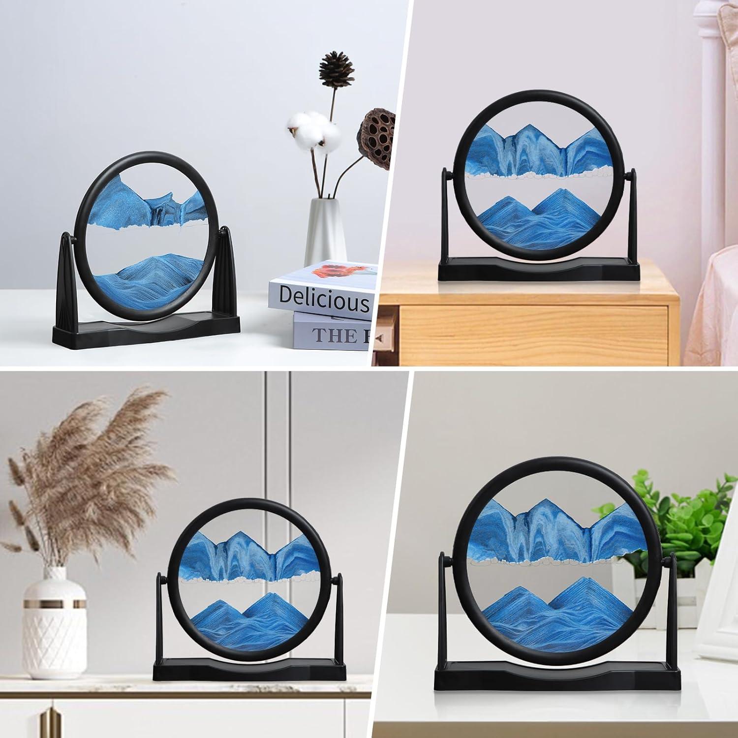 Arte de Arena en Movimiento MXYATCJ 20 cm Azul Decoración