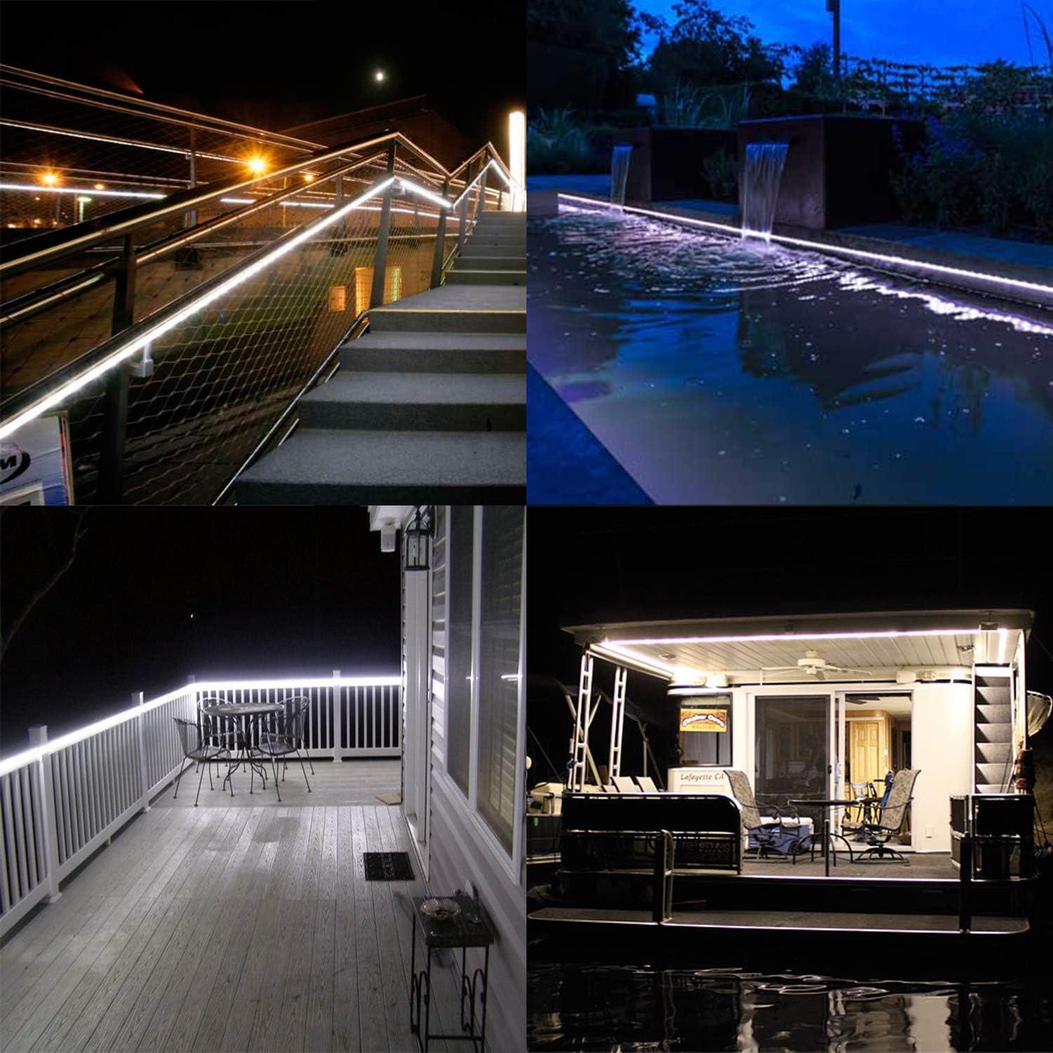 Luces de Cuerda LED SURNIE 15m Impermeables 6000K Blanca