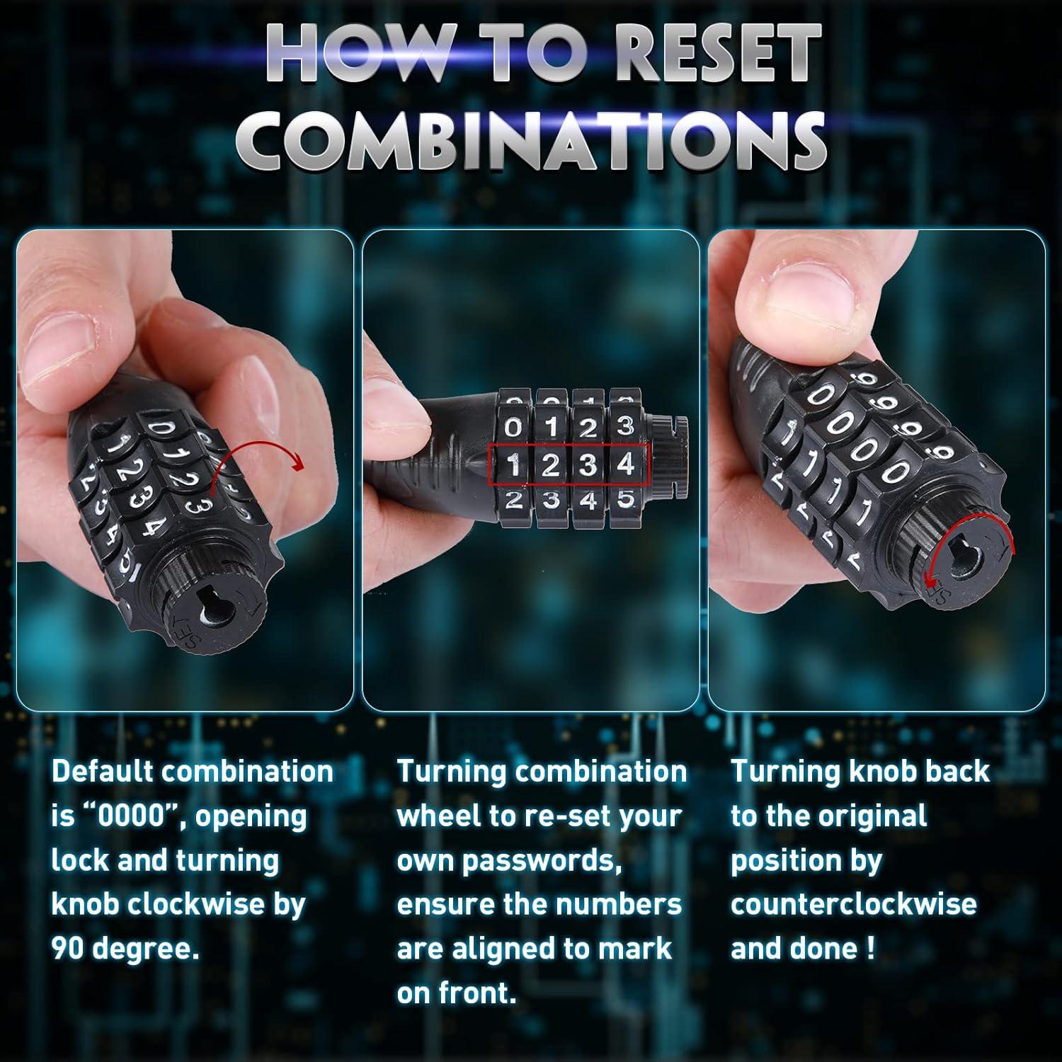 Cerradura de Refrigerador Hestya 3 Piezas 10000 Combinaciones