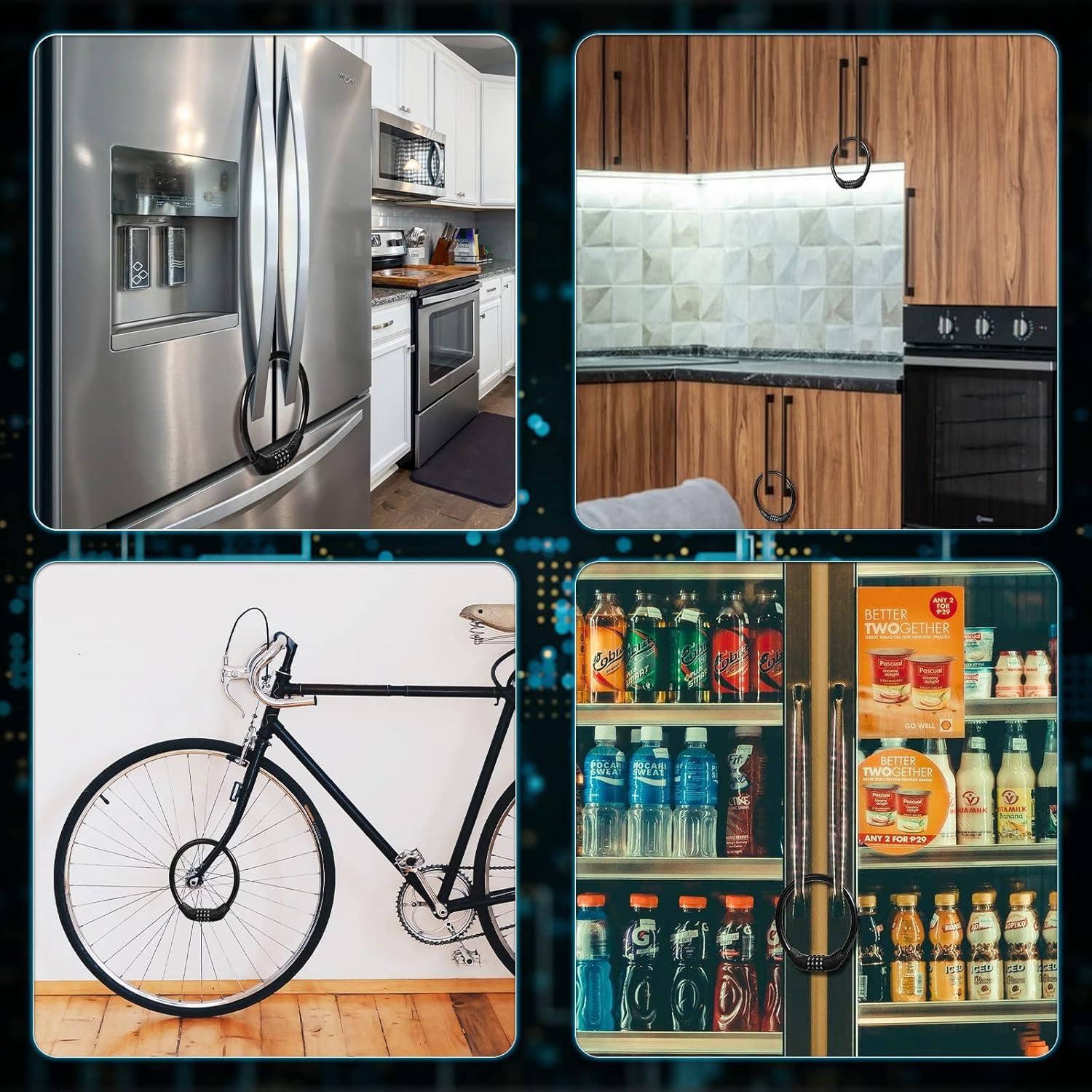 Cerradura de Refrigerador Hestya 3 Piezas 10000 Combinaciones