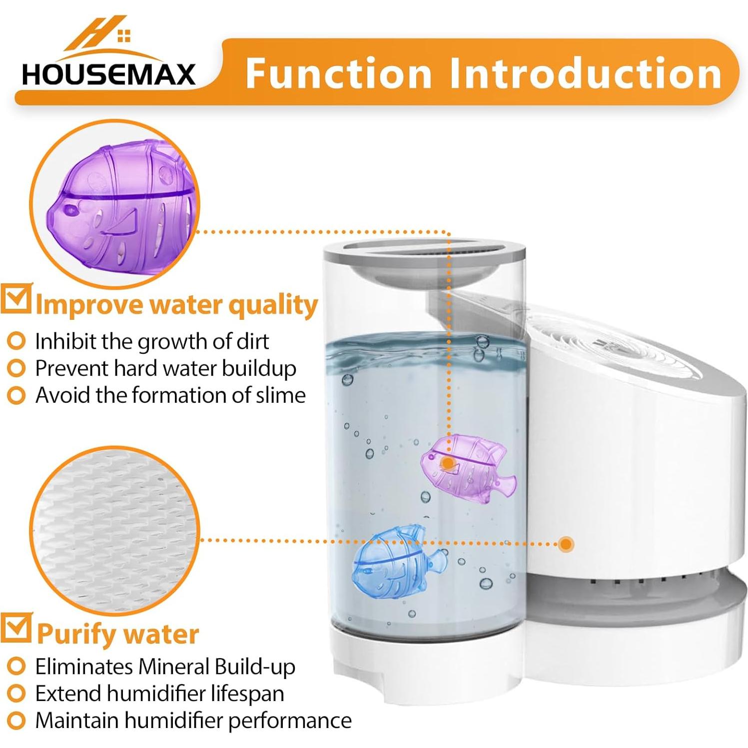 Filtros de Reemplazo para Humidificador HOUSEMAX MD1-0034 - 2 Piezas