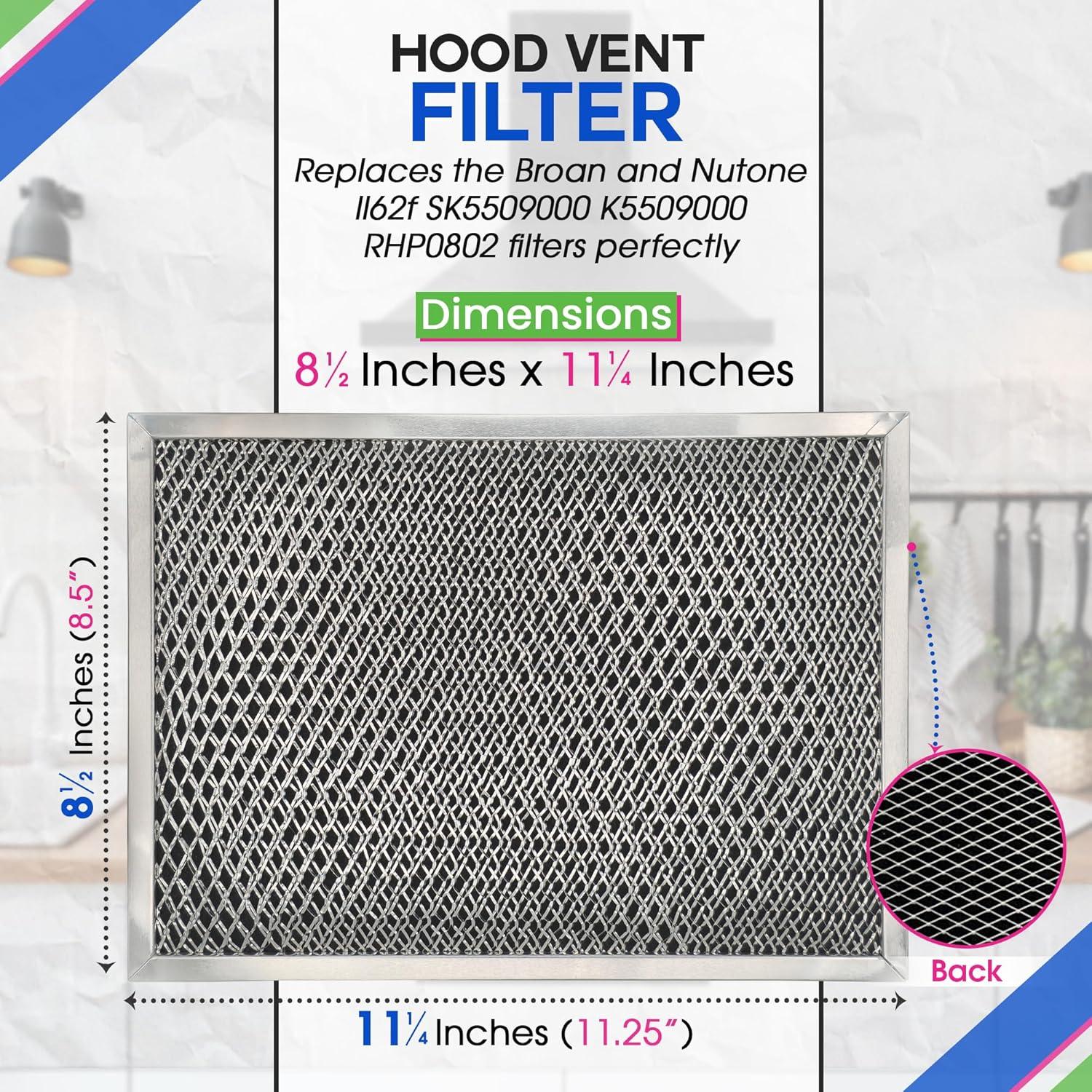 Filtro de Campana Bagean LL62F 28.58x21.59cm Carbón Graso