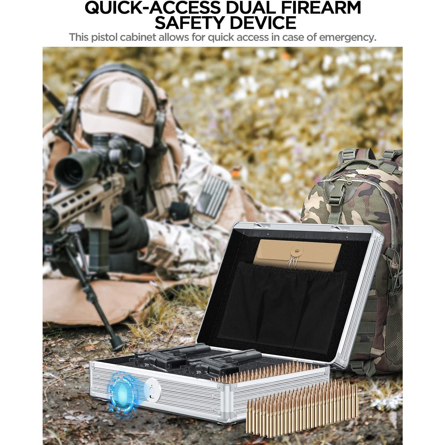 Caja Fuerte Biométrica AICase para Pistolas 34.8x26.7cm