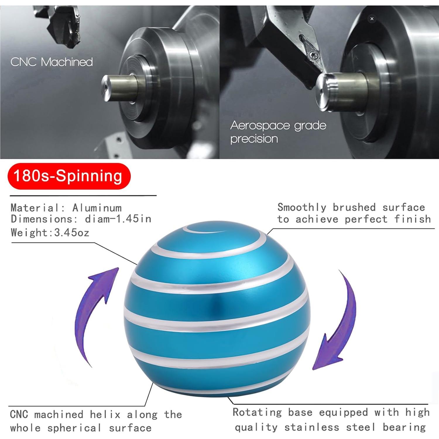 Juguete de Escritorio Kinetic Samilalago Azul Mate 3.76 cm