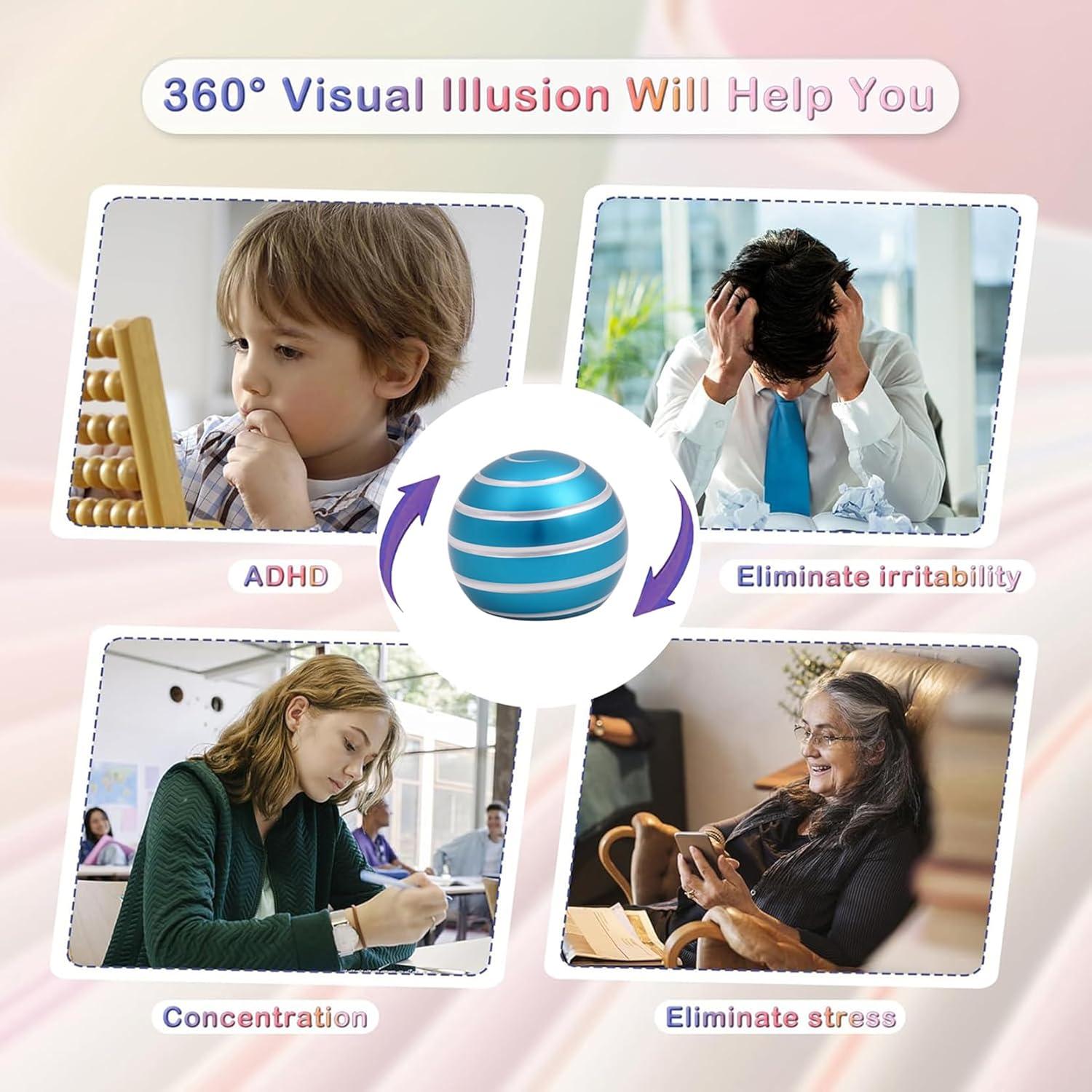 Juguete de Escritorio Kinetic Samilalago Azul Mate 3.76 cm