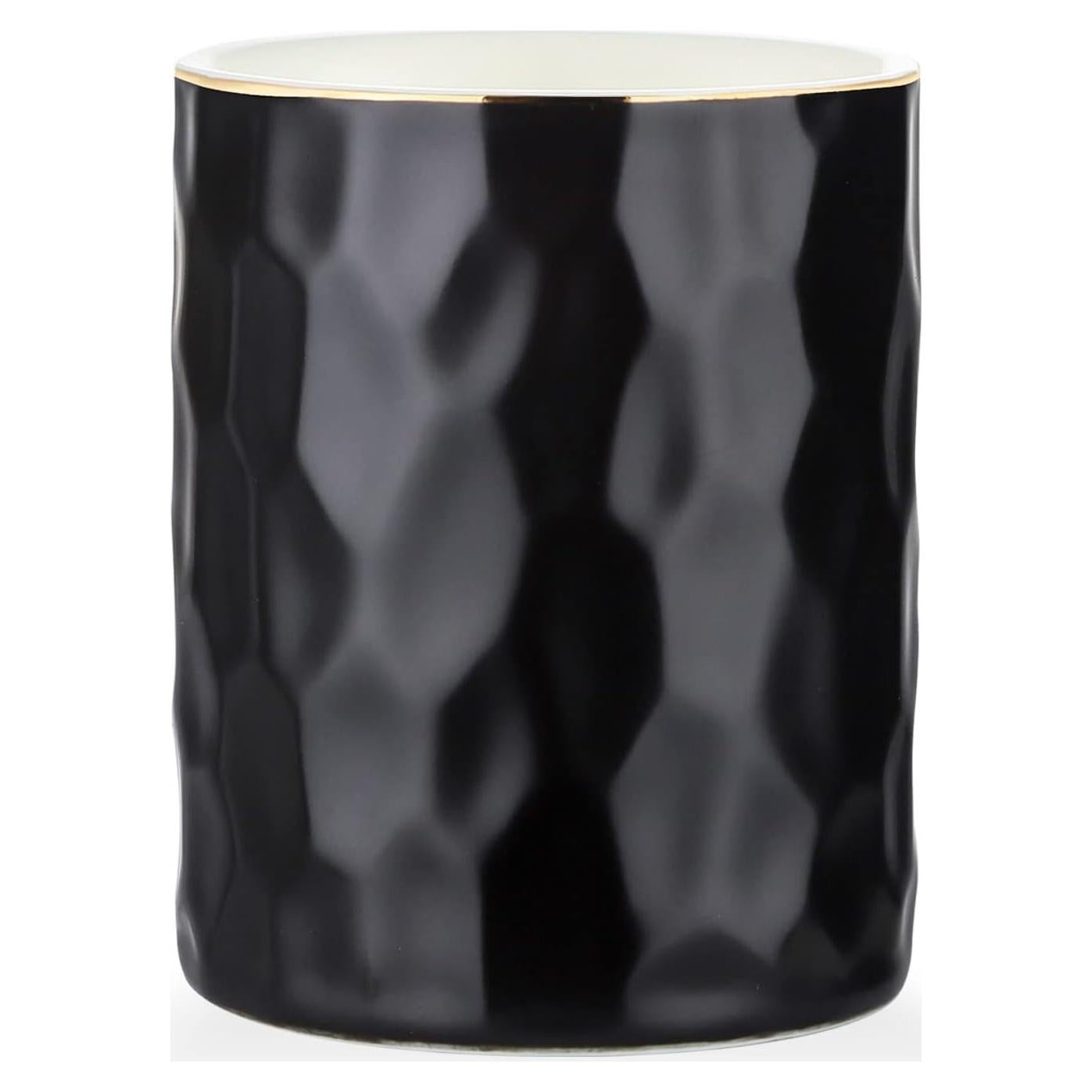 Soporte para Plumas de Cerámica Negra WHJY - Diseño Moderno