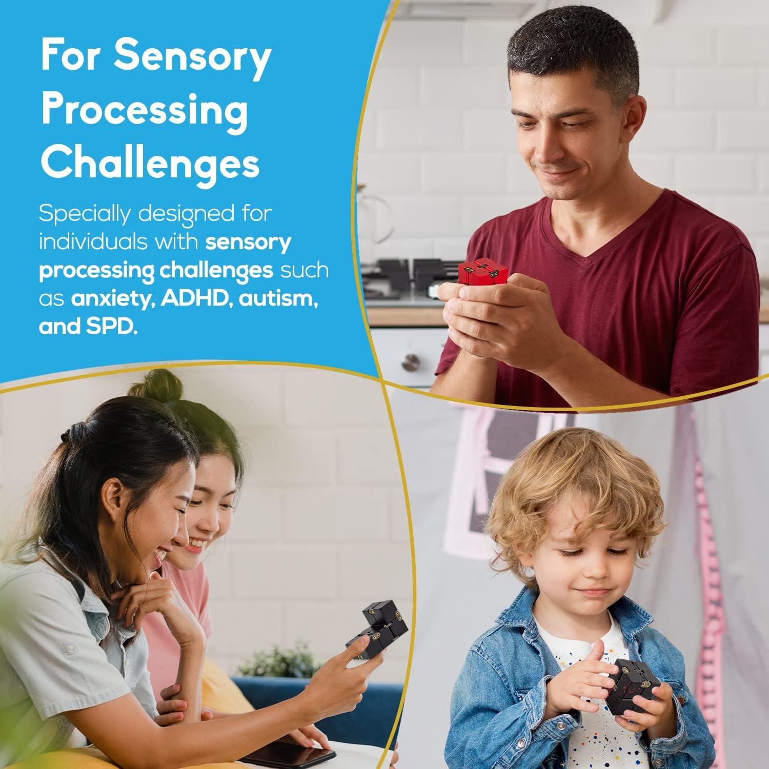 Cubo Infinito Antiestrés PILPOC elFube Negro Aluminio