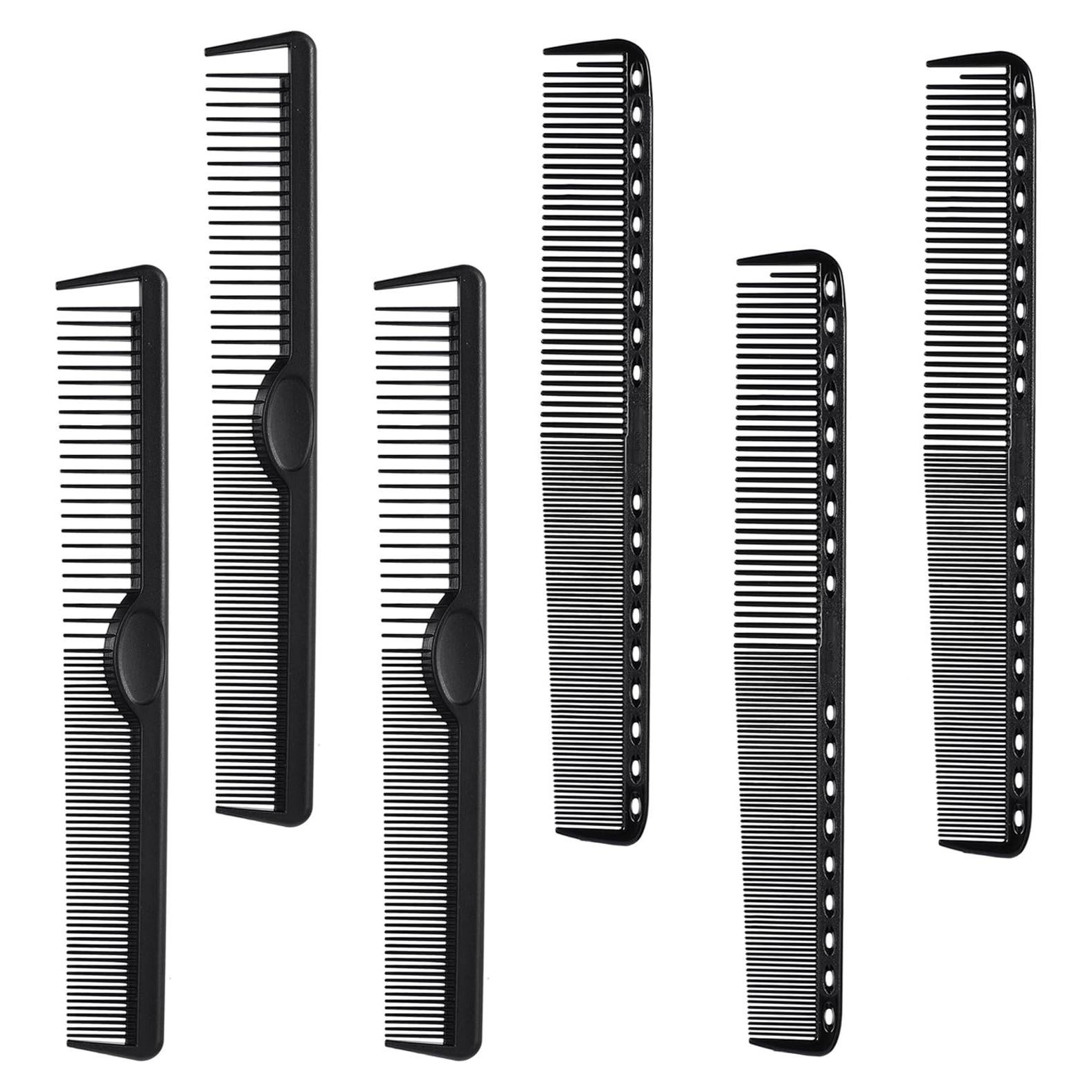 Juego de 6 Peines de Fibra de Carbono MODENGKONGJIAN - Antiestáticos y Resistentes al Calor