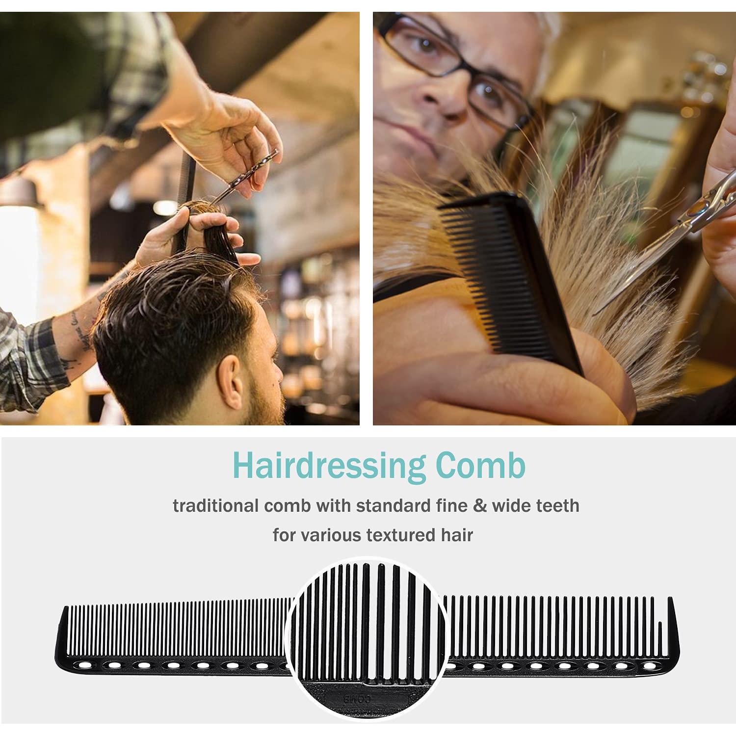 Juego de 6 Peines de Fibra de Carbono MODENGKONGJIAN - Antiestáticos y Resistentes al Calor