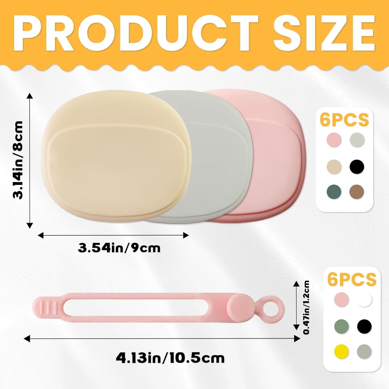 6 Estuches de Silicona para Auriculares y Organizador de Cables Koceci