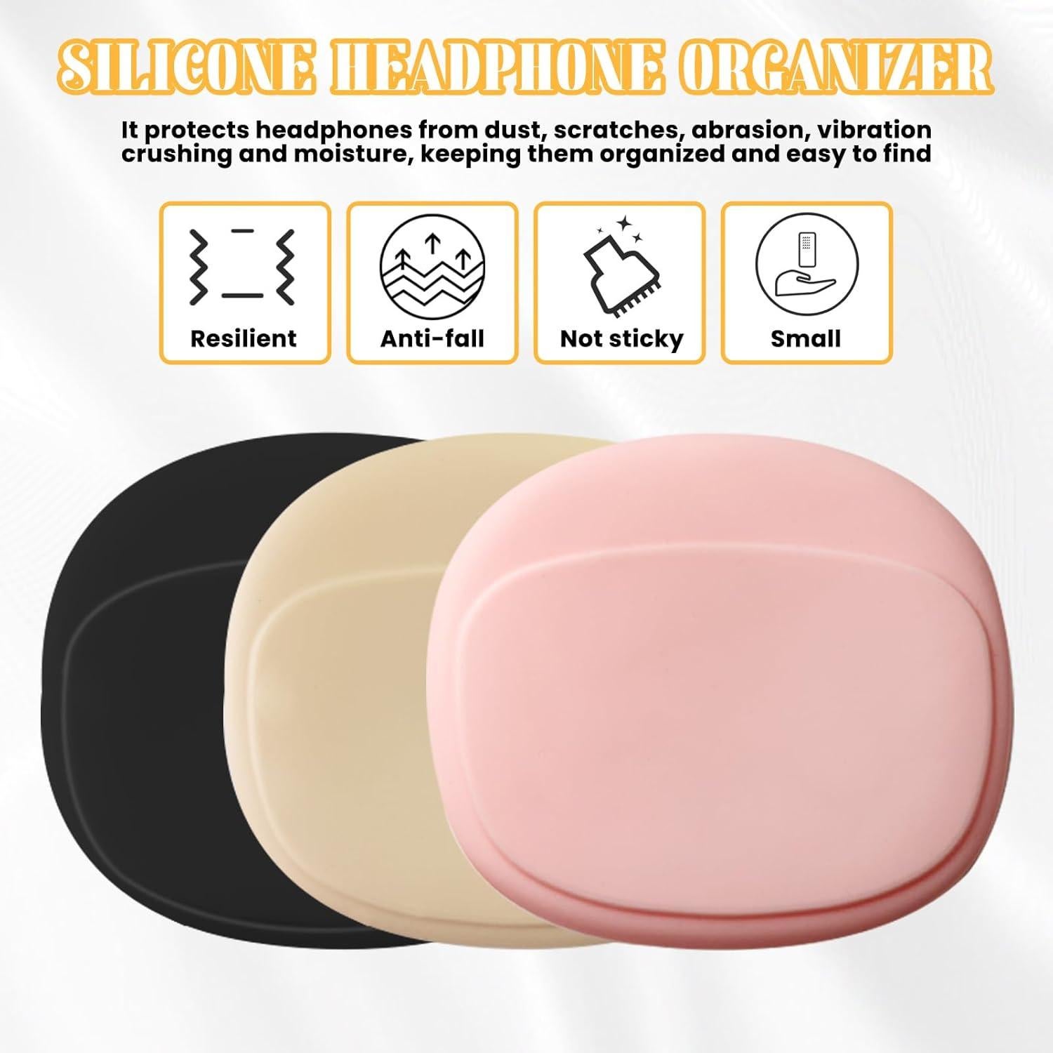 6 Estuches de Silicona para Auriculares y Organizador de Cables Koceci