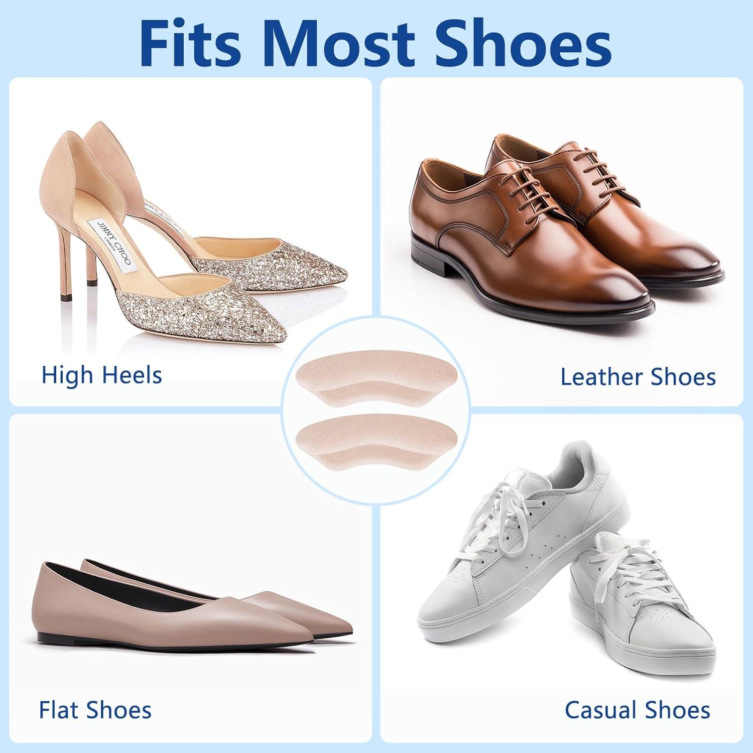 Protectores de Talón WONDSIGHIN - Almohadillas de Gel Antideslizantes, 4 Pares