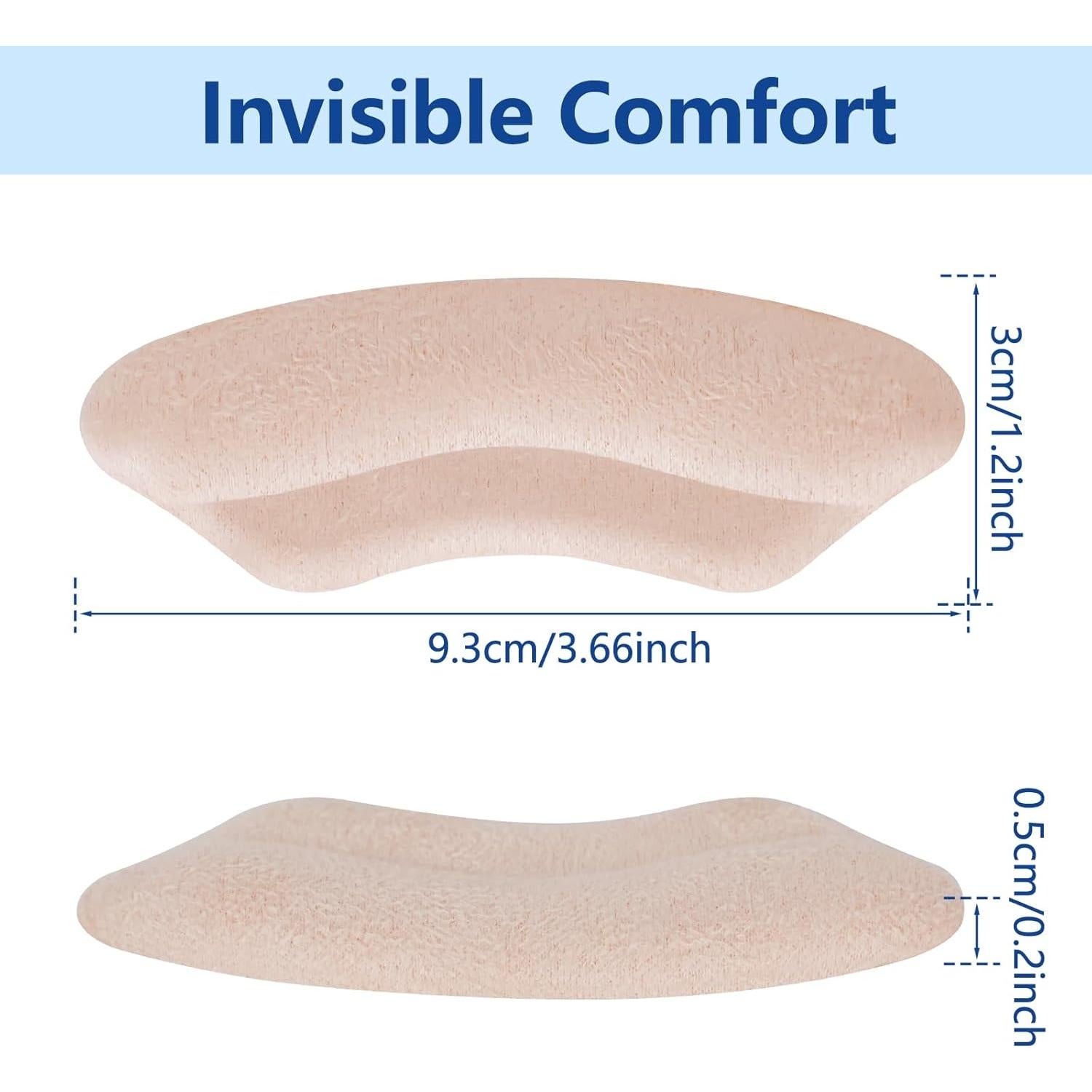 Protectores de Talón WONDSIGHIN - Almohadillas de Gel Antideslizantes, 4 Pares