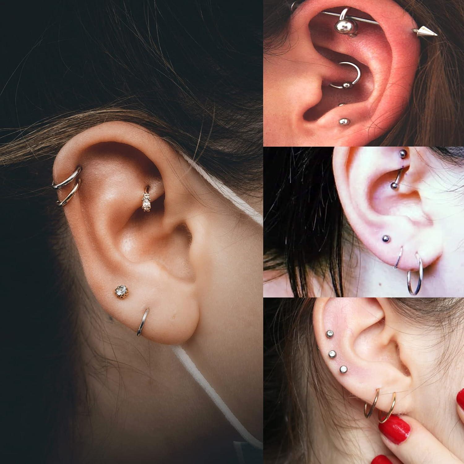 Kit de Piercing WZPB - 13 Agujas 14G a 22G y 2 Pinzas