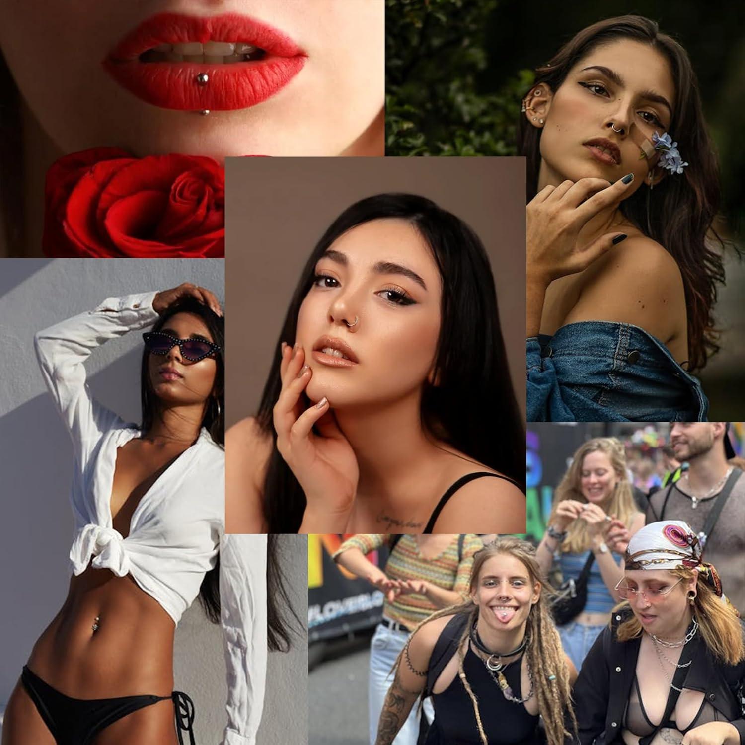 Kit de Piercing WZPB - 13 Agujas 14G a 22G y 2 Pinzas