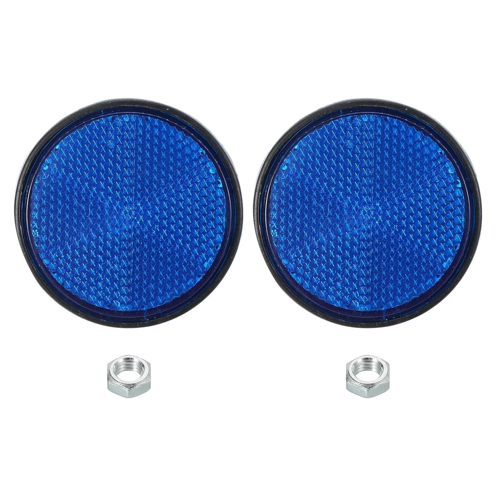 Reflectores Traseros PATIKIL Azul 2 Pcs Seguridad Motocicleta