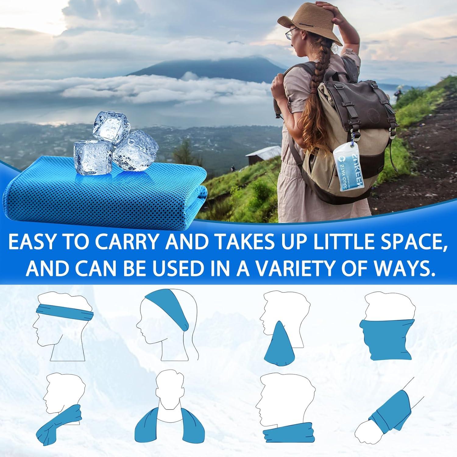 Toallas Enfriadoras de Cuello Genérico 101.6x30.5cm 4 Piezas