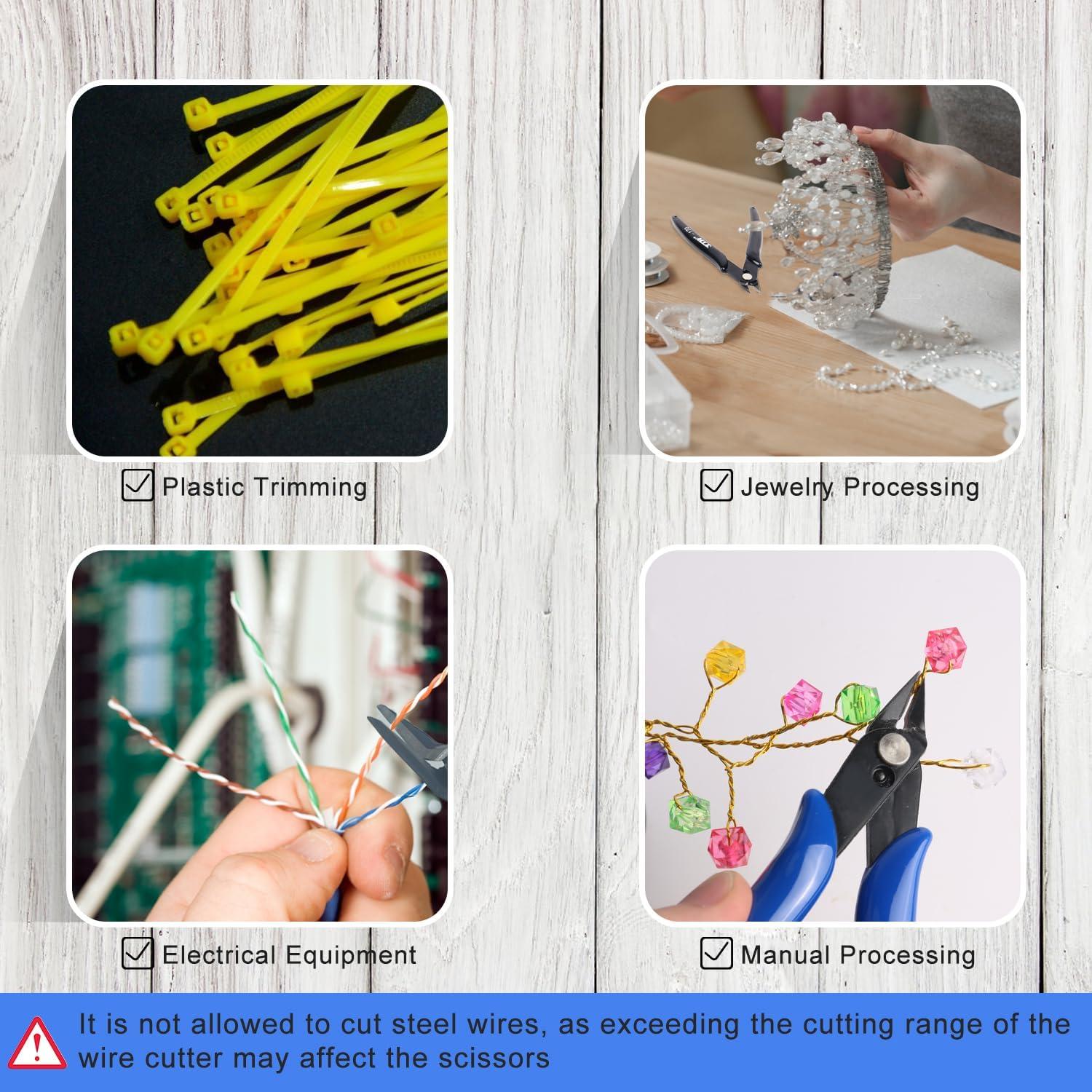 Cortador de Alambre NICE-POWER 13 cm Acero Alto Carbono Rojo