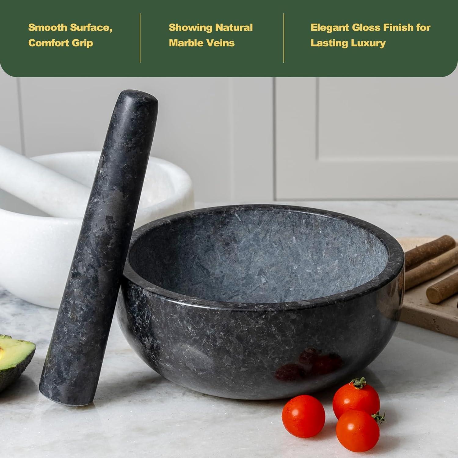 Conjunto Mortero y Maja de Granito Koville 20 cm para Cocina